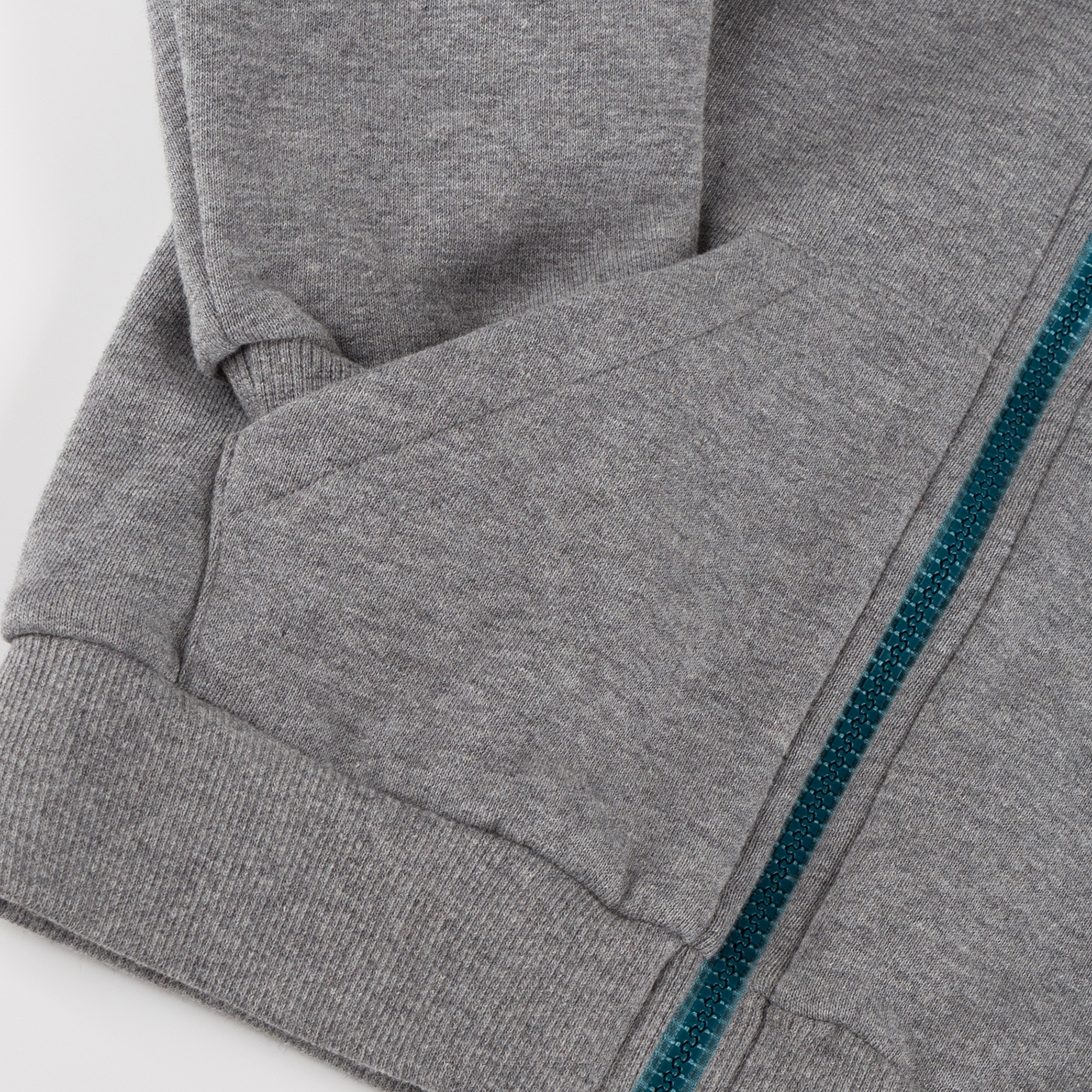 Kinder Sweatjacke Hai mit Kapuze, grau