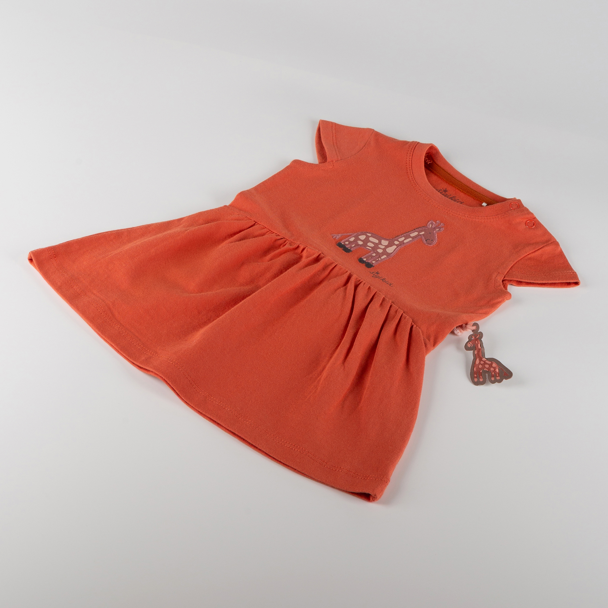 Baby Kleid Giraffe, orange