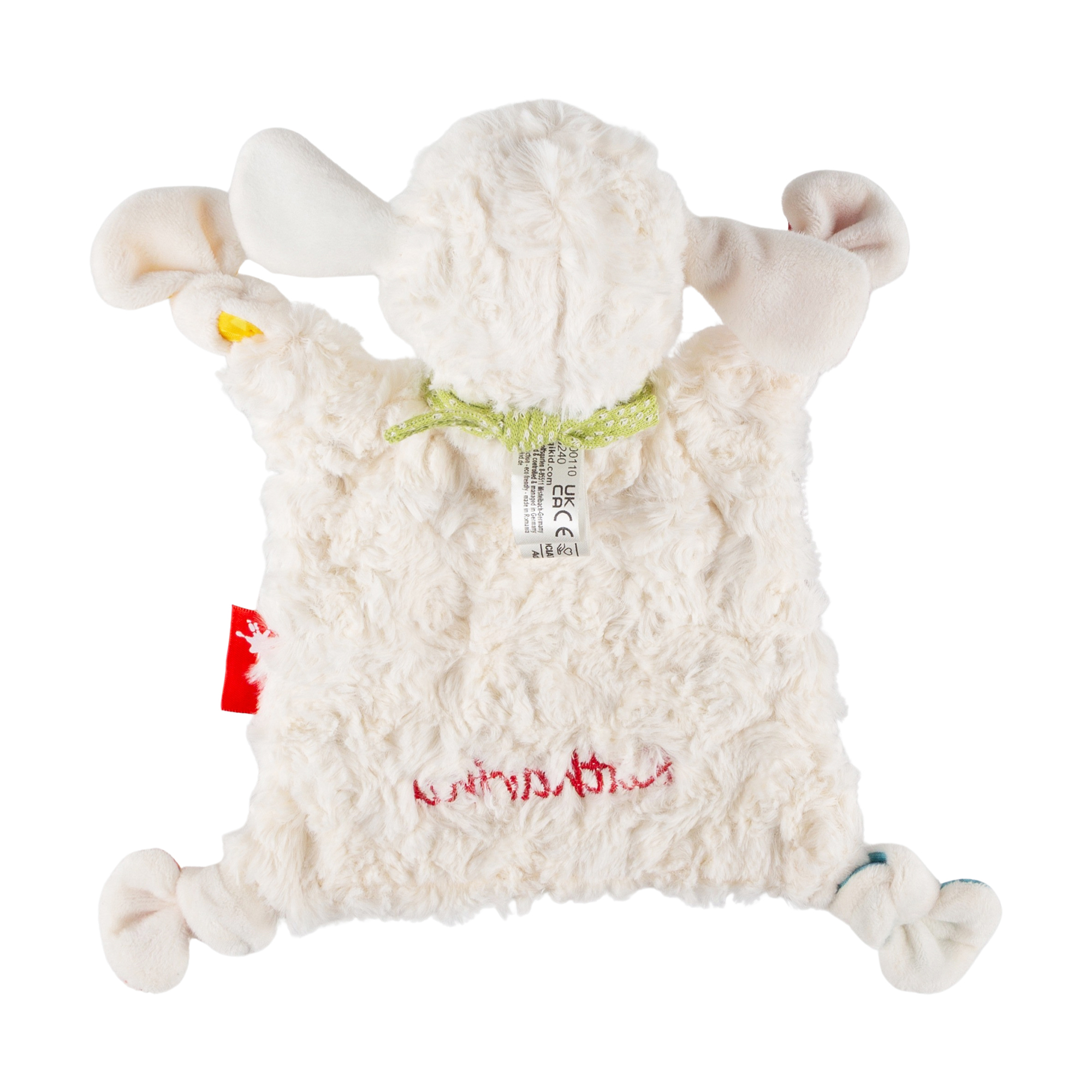 Baby comforter sheep, name embroidery
