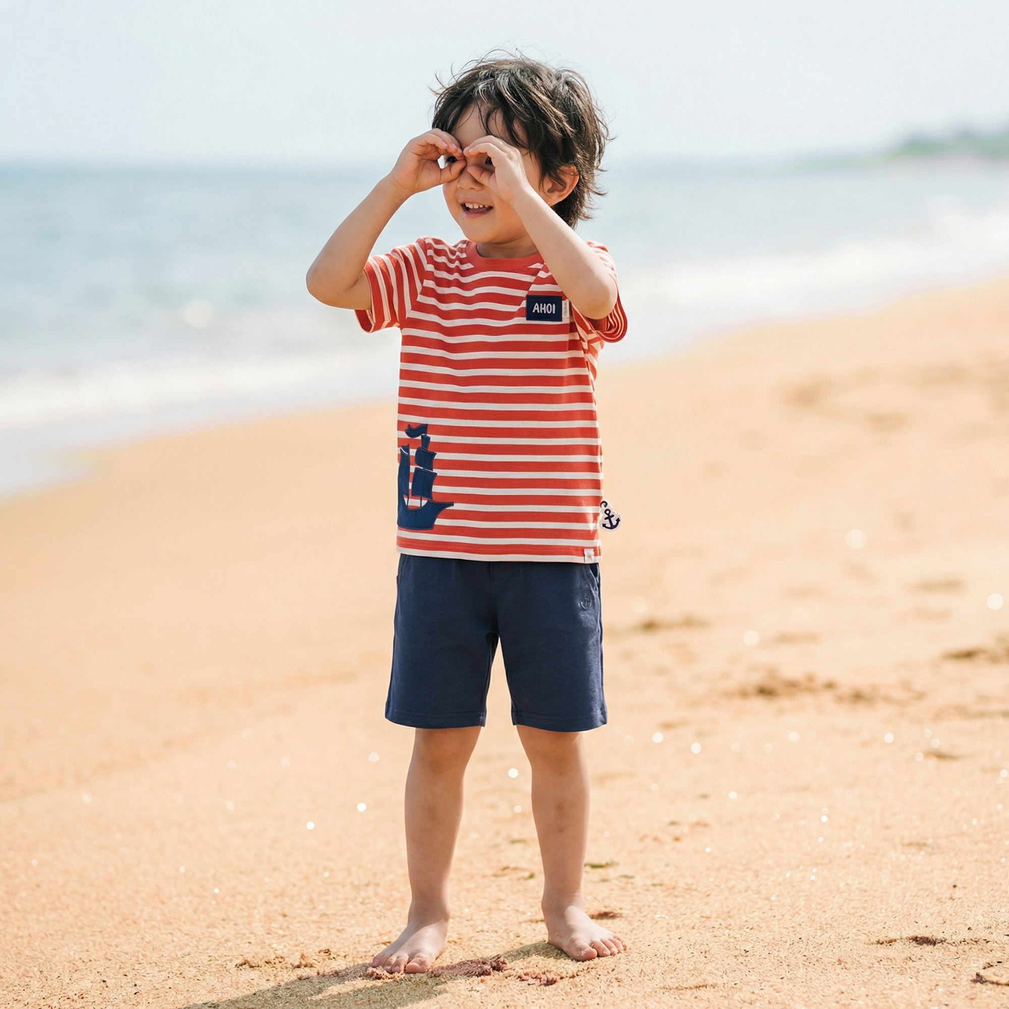 Kinder Bermuda, blau