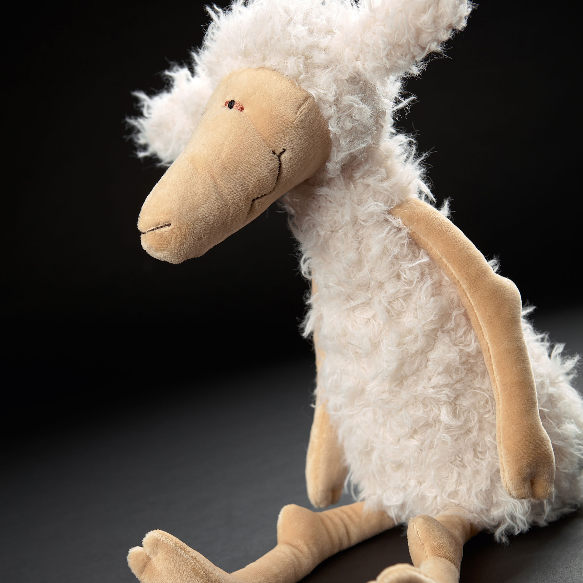 Soft toy sheep "Is mir erstrecht schlecht", Beasts