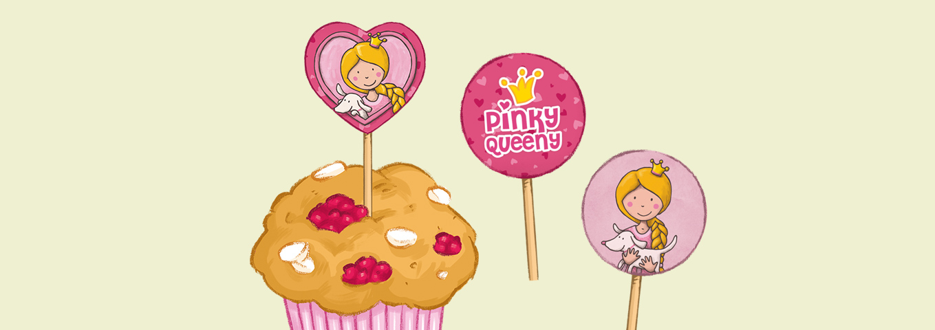 Pinky Queenys Muffin-Topper