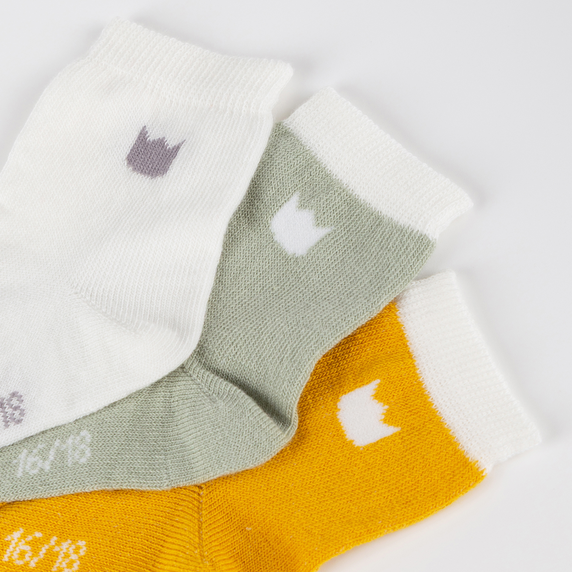 Newborn baby socks, 3-pair-set