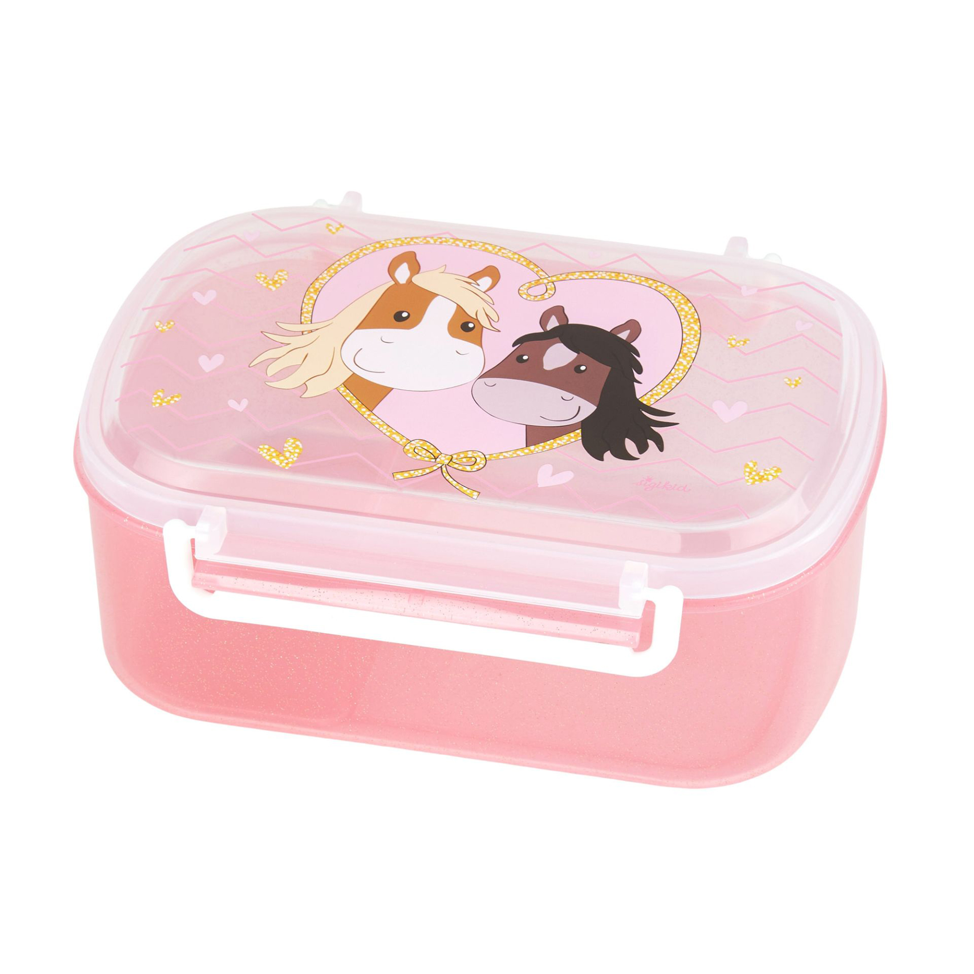 Kinder Set 400ml Edelstahl Trinkflasche und Brotbox,Pony Love