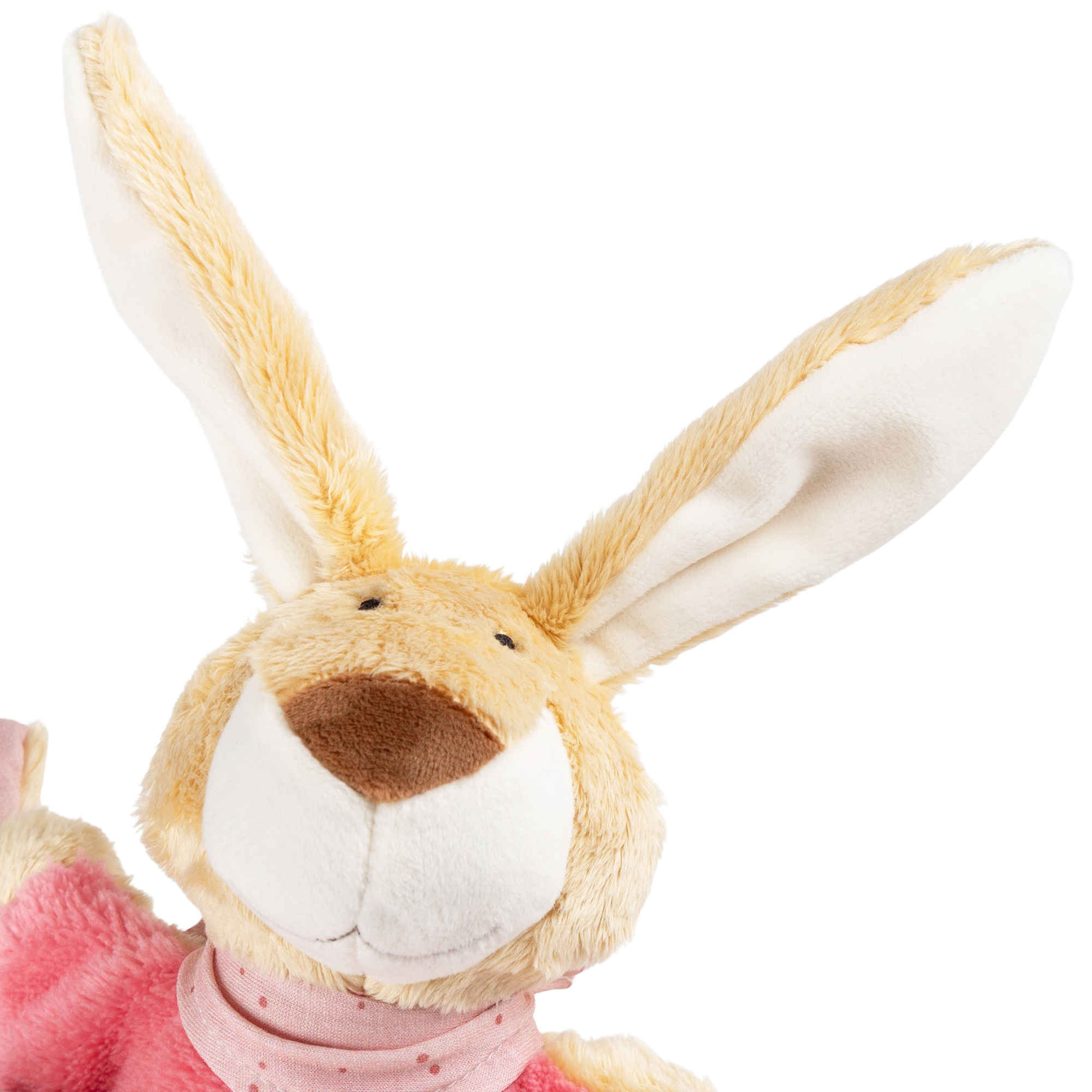 Individualized baby lovey rabbit, pink