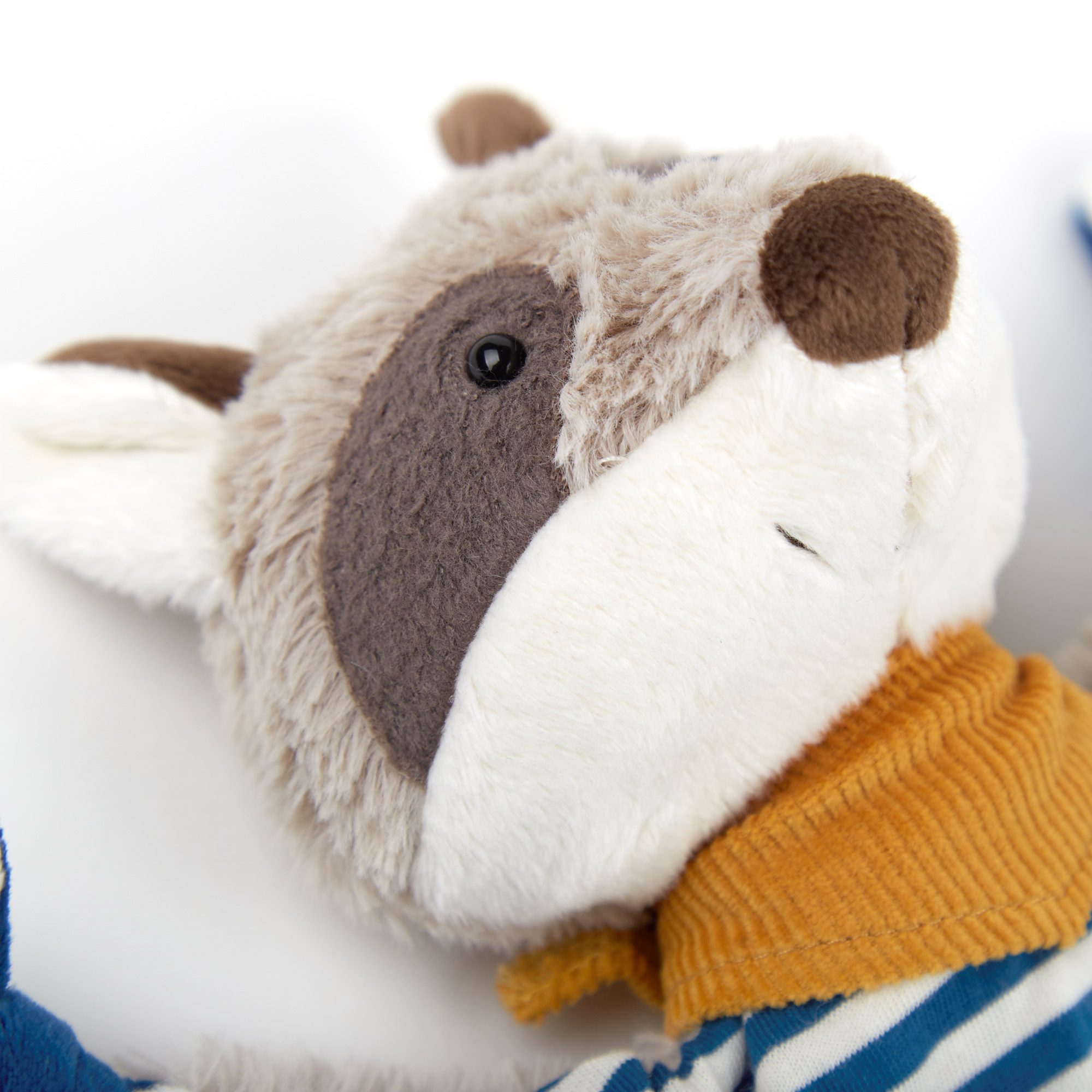 Schnuffeltuch Waschbär blau