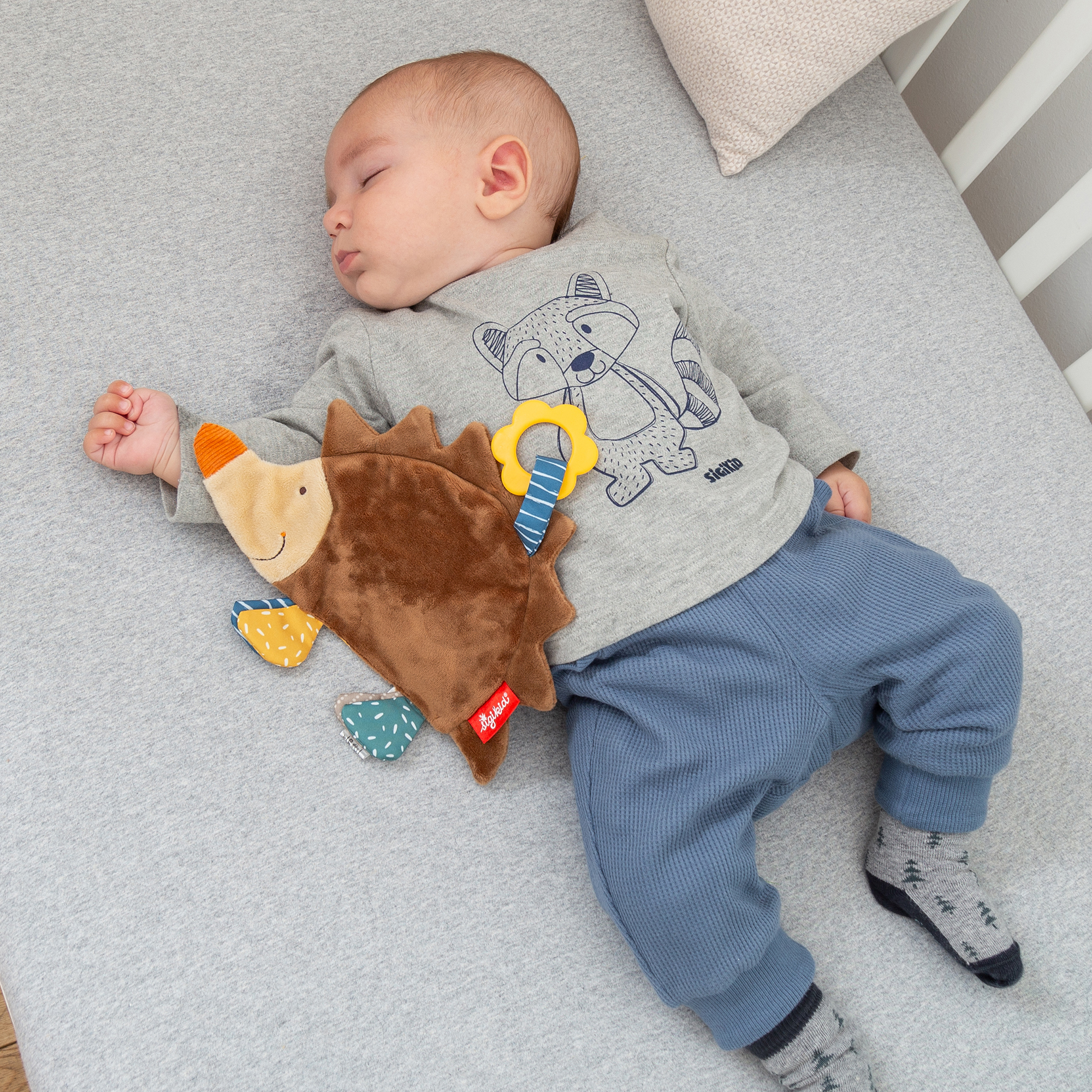 Baby Knister Schnuffeltuch Igel Baby Knister Schnuffeltuch Igel
