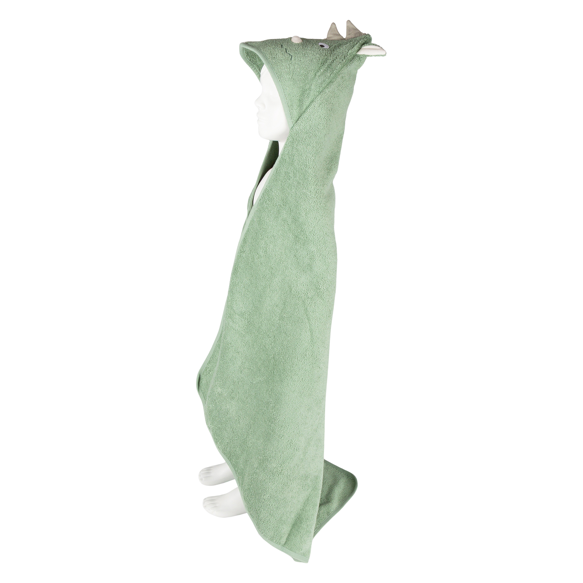 Kapuzen-Badetuch Dino mit Namens-Stickerei