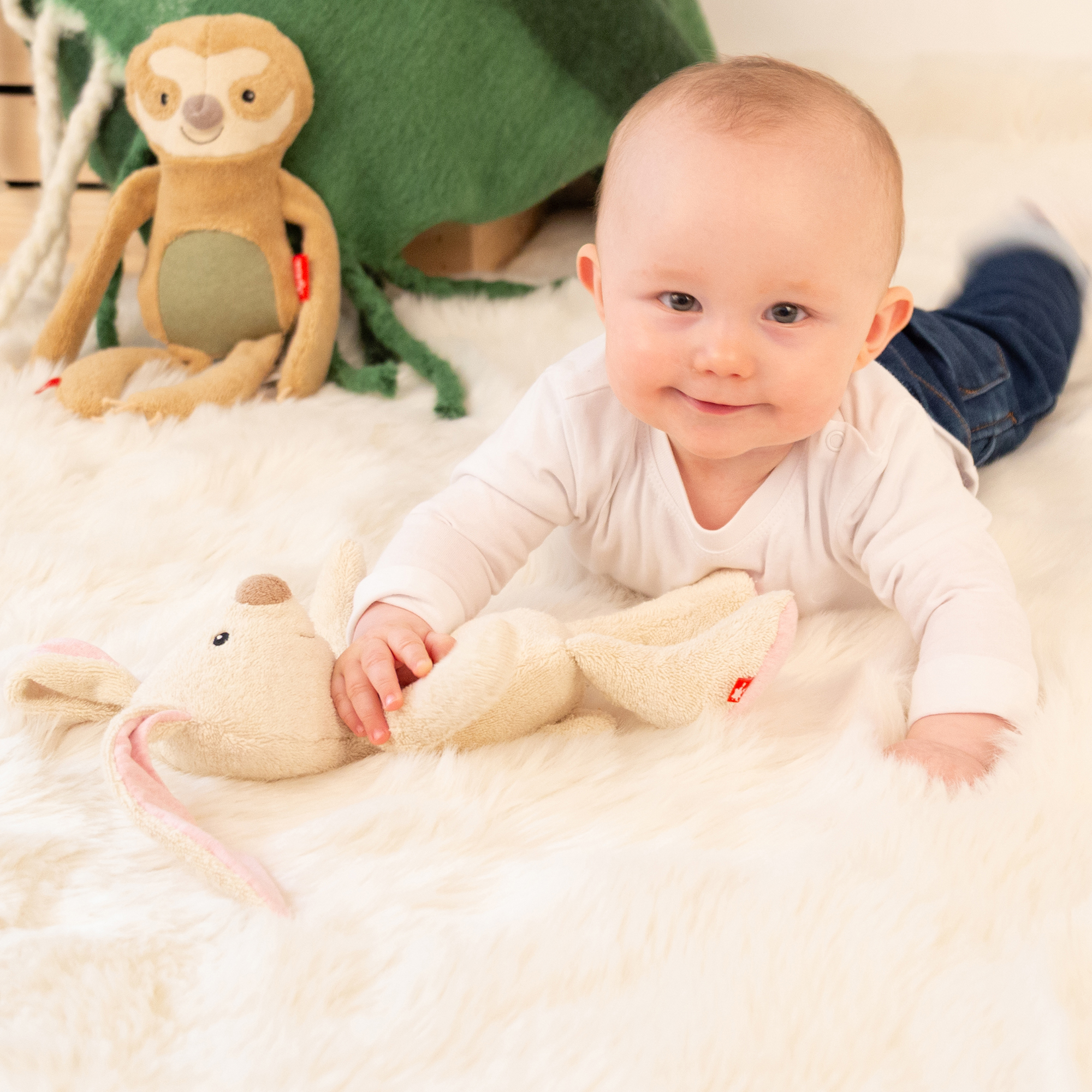 Kuscheltier Hase, Baumwolle & Kapok, Natural Friends