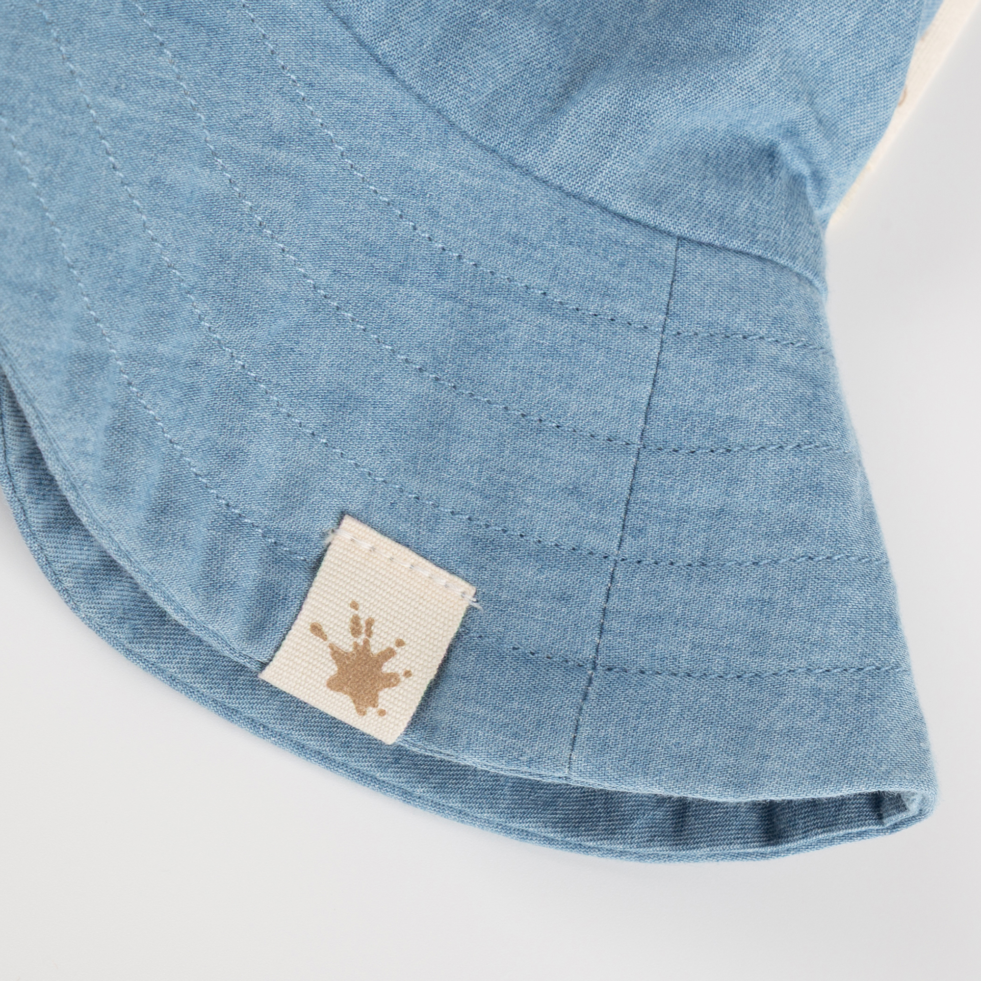 Kinder Chambray Sonnenhut, hellblau
