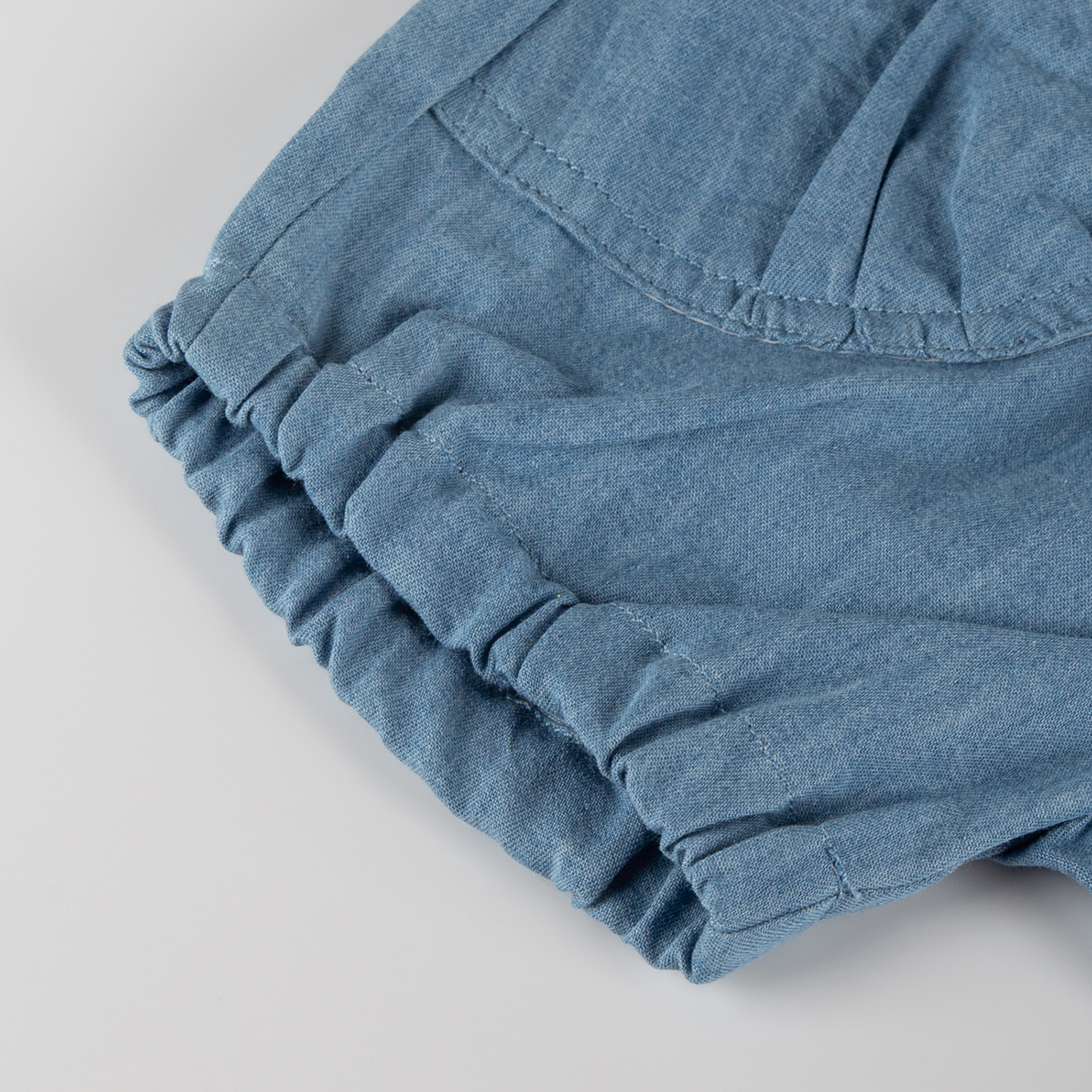 Baby Chambray-Shorts, hellblau
