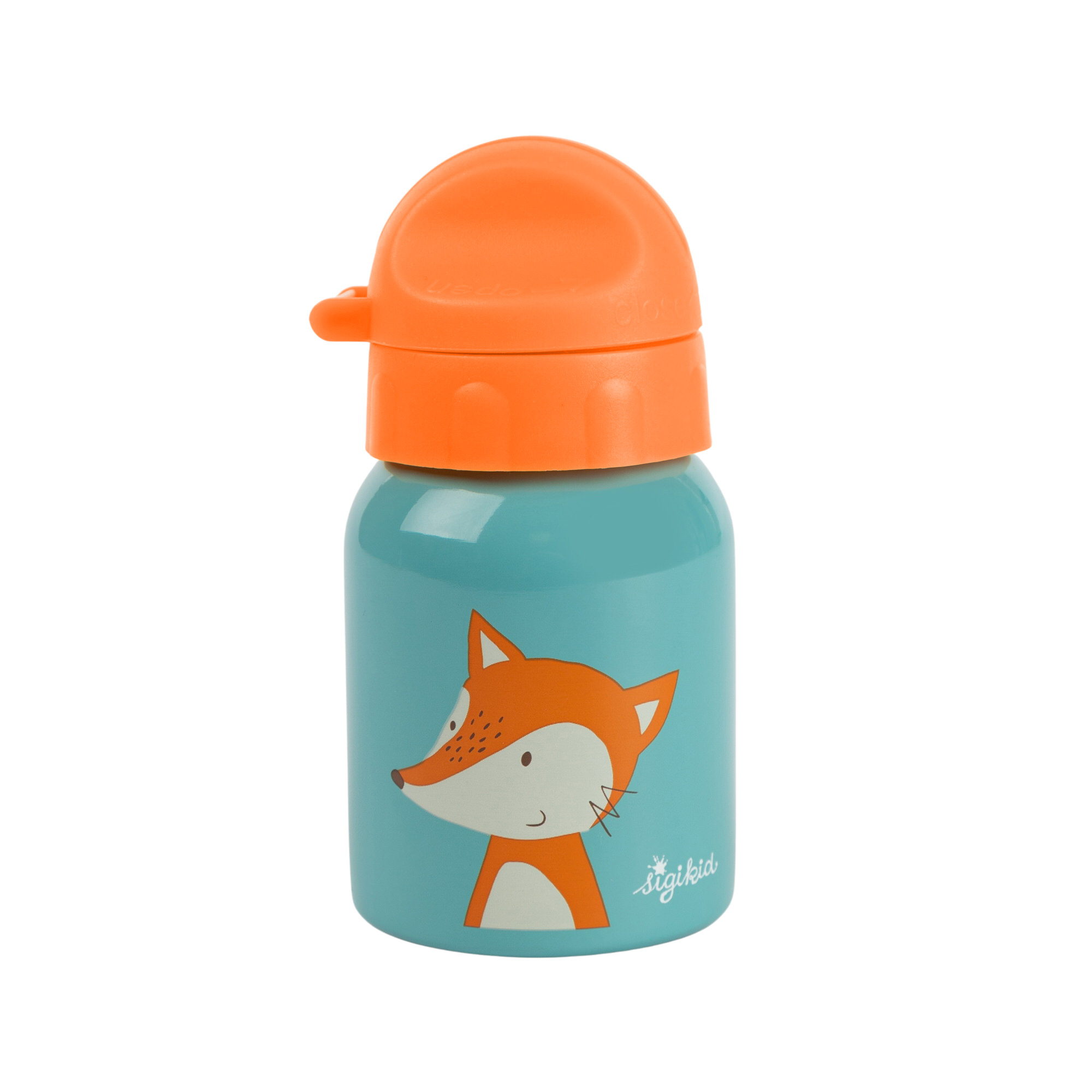 Kinder Set 250ml Edelstahl Trinkflasche und Brotbox, Fuchs