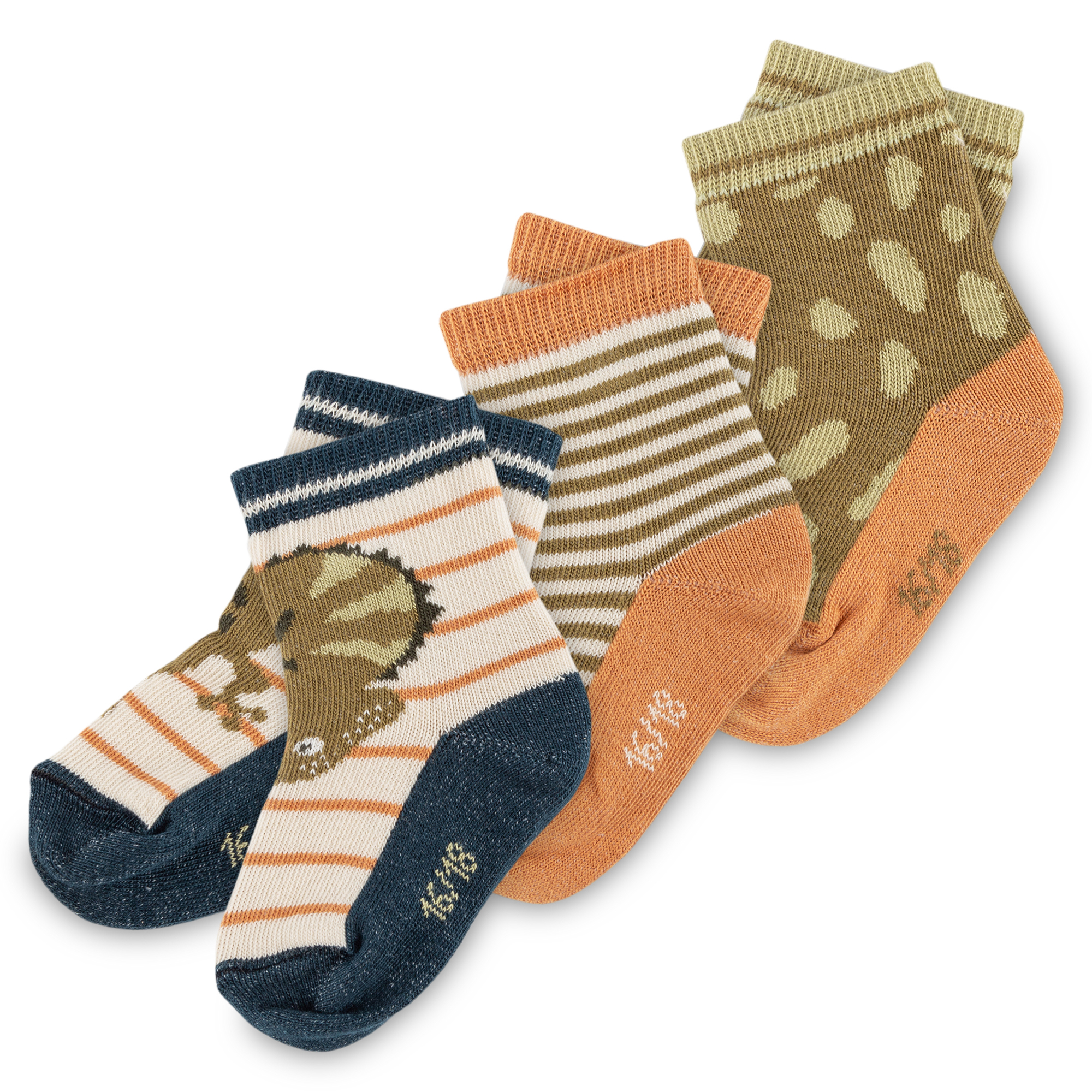 3 Paar Kinder Socken im Set, Jungle 3 Paar Kinder Socken im Set, Jungle