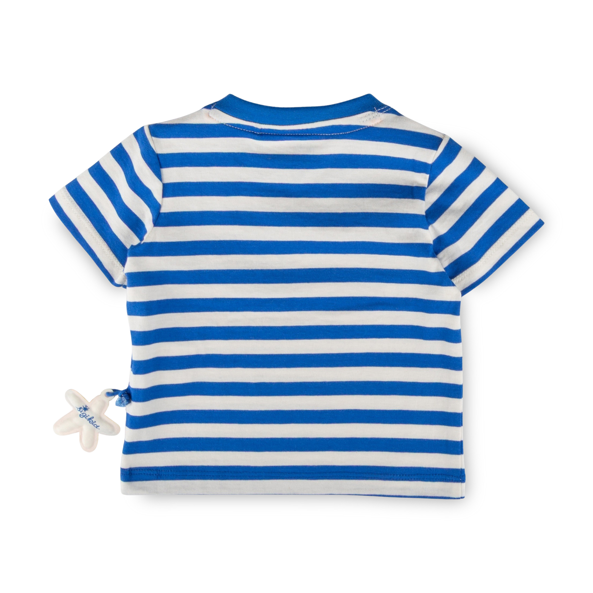 Baby Ringel T-Shirt Strand, blau-weiß