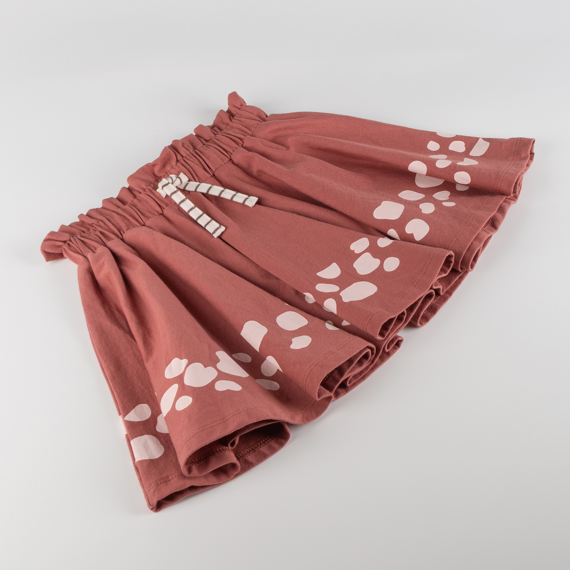 Kinder Sommer Rock mit rosa Prints Savanne, rotbraun