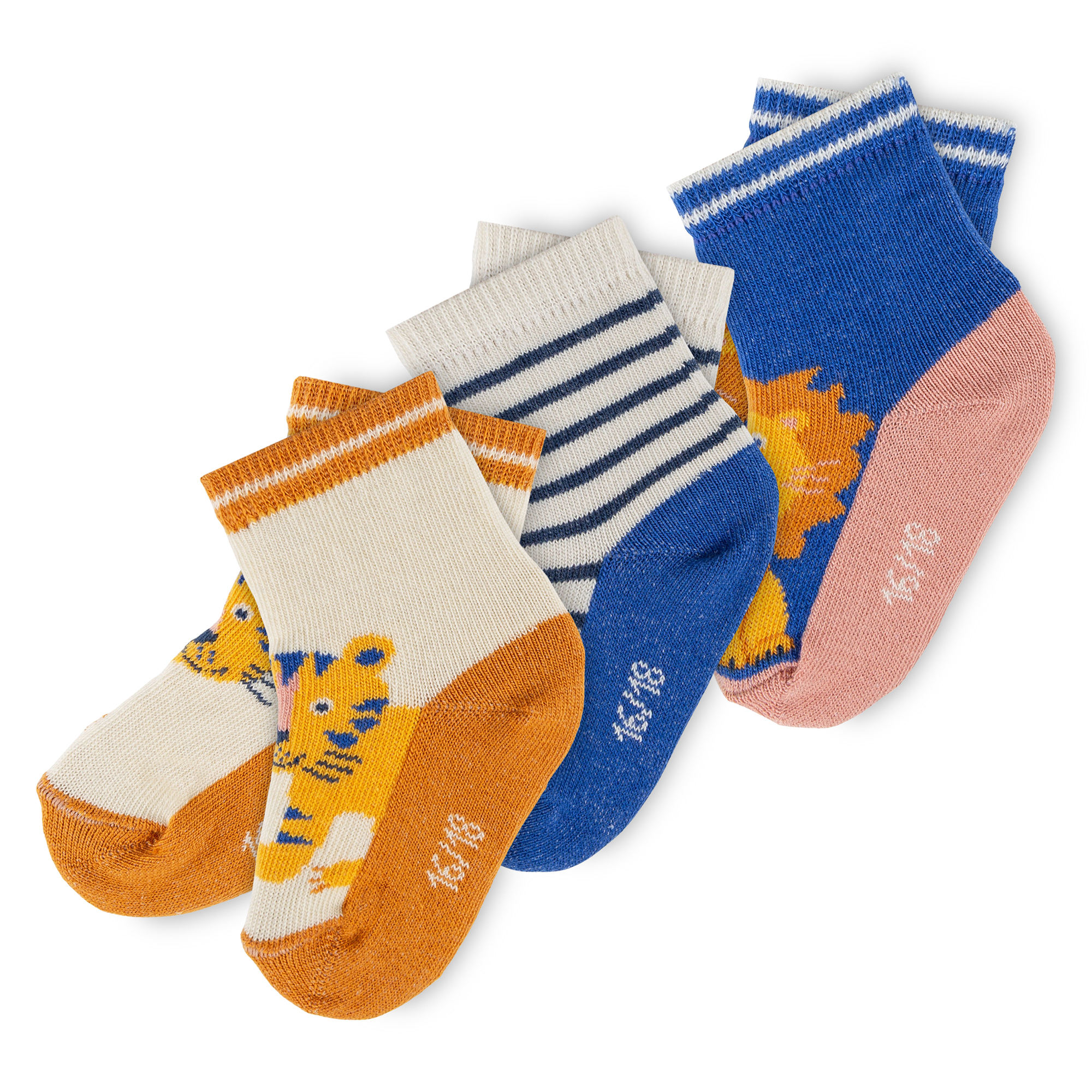 Kinder 3er Sockenset Tiger & Löwe