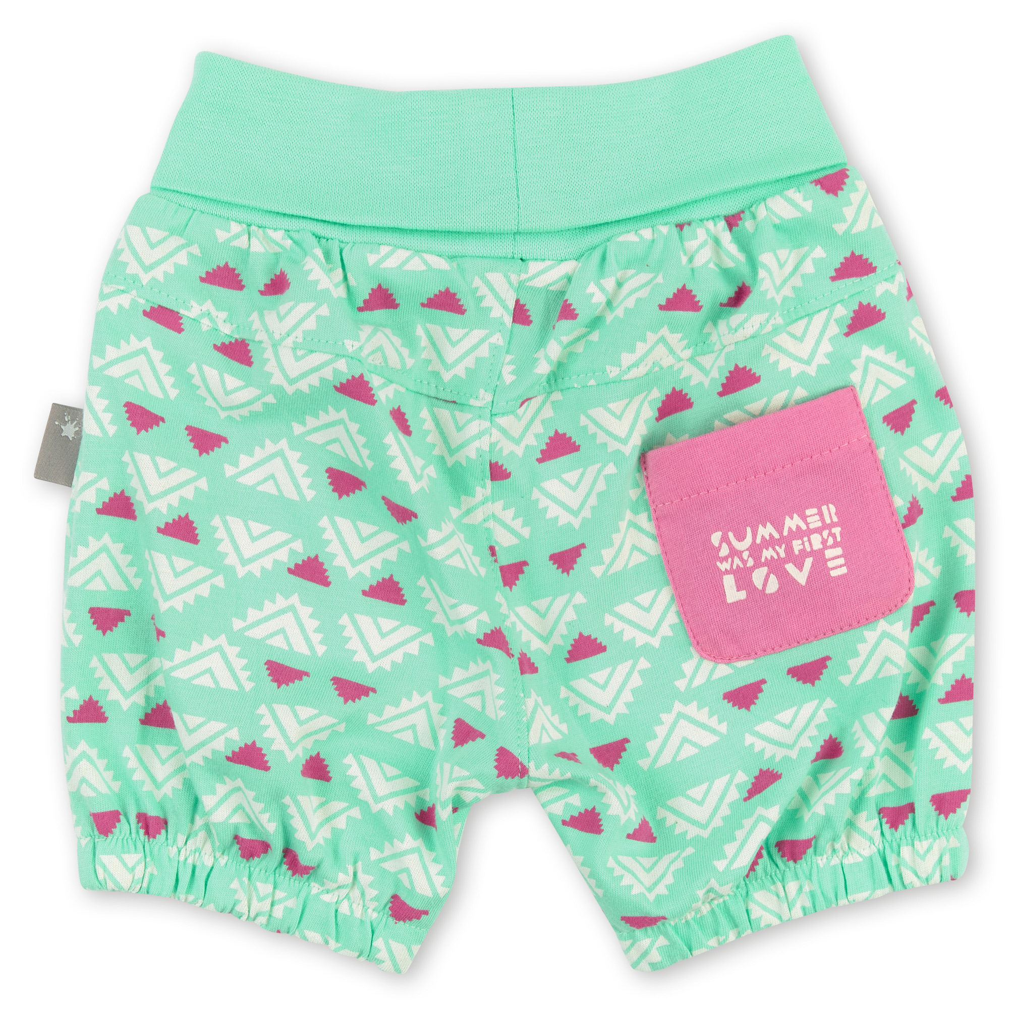 Mintgrüne Baby-Shorts mit Softbund