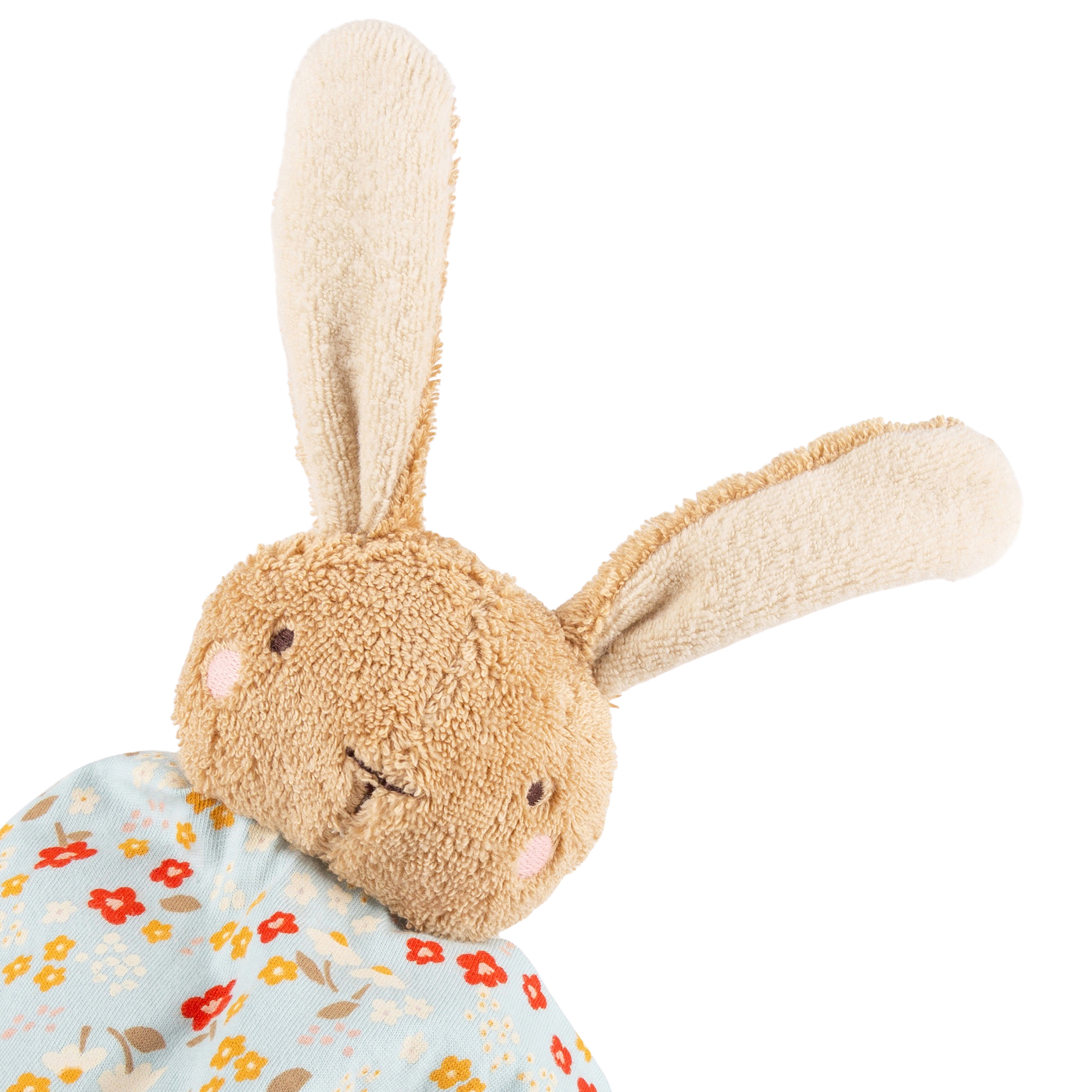 Baby comforter blankie bunny, light blue