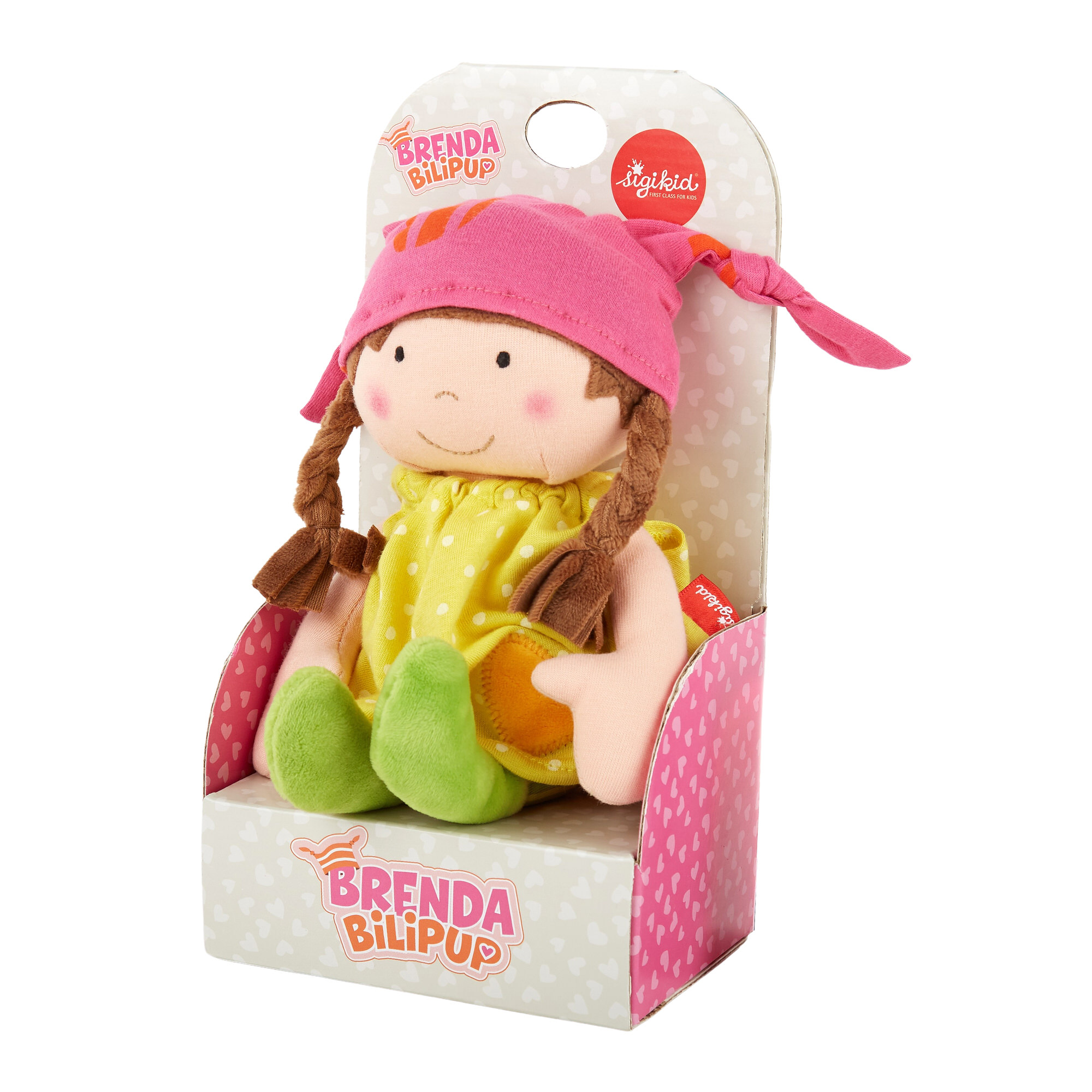 Stoffpuppe Brenda Bilipup, gelb