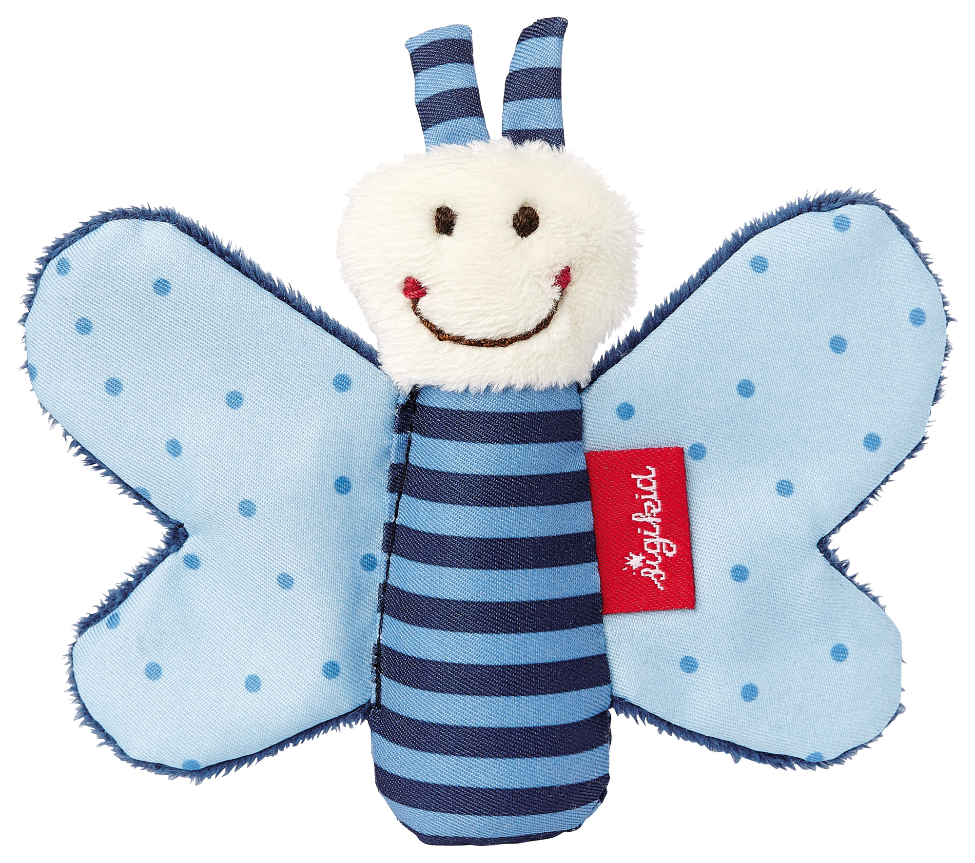 Schmetterling blau, Red Stars Schmetterling blau, Red Stars