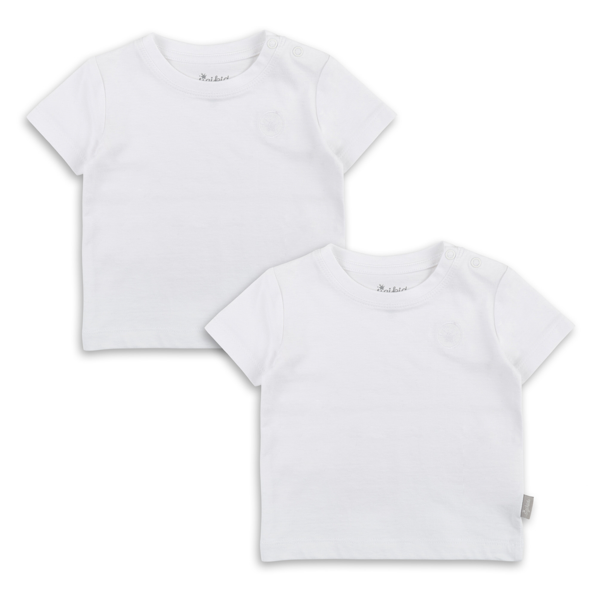 Baby T-Shirt im 2er Pack, weiß Baby T-Shirt im 2er Pack, weiß