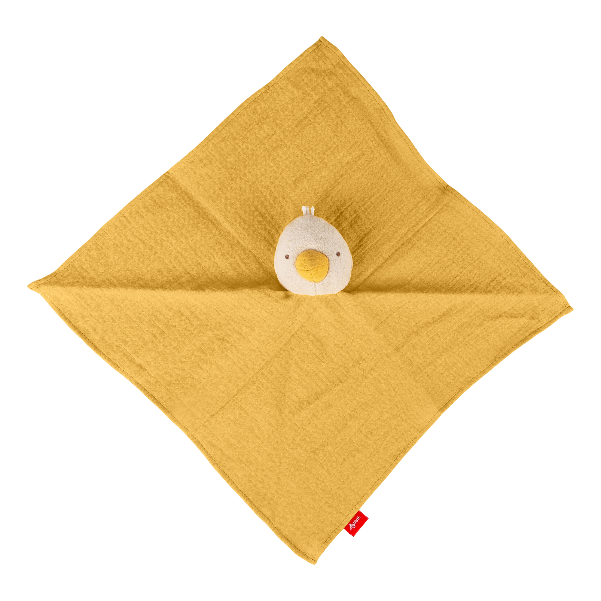 Baby Musselin Schnuffeltuch Gans, gelb