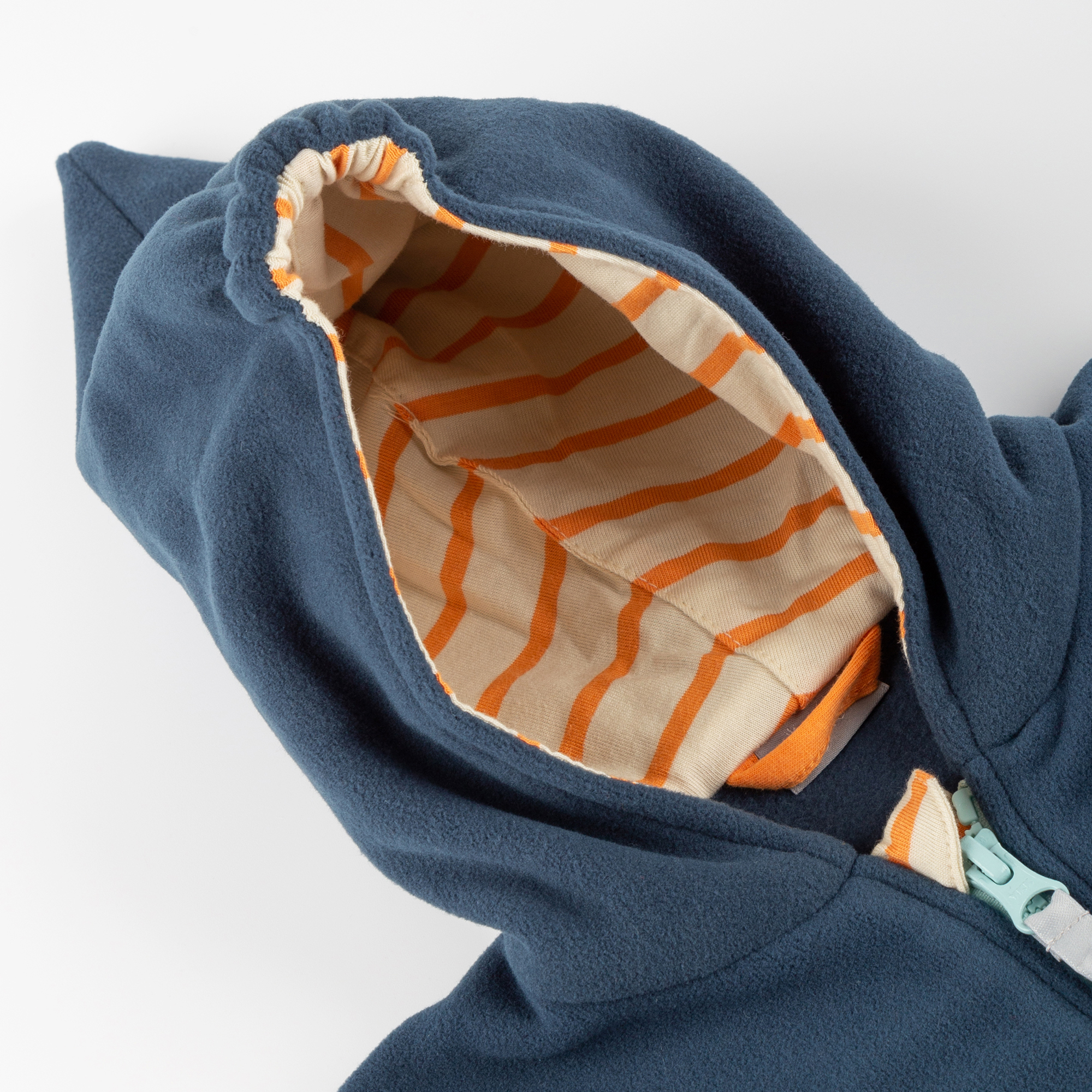 Dunkelblaue Baby Fleecejacke Wild Flamingo