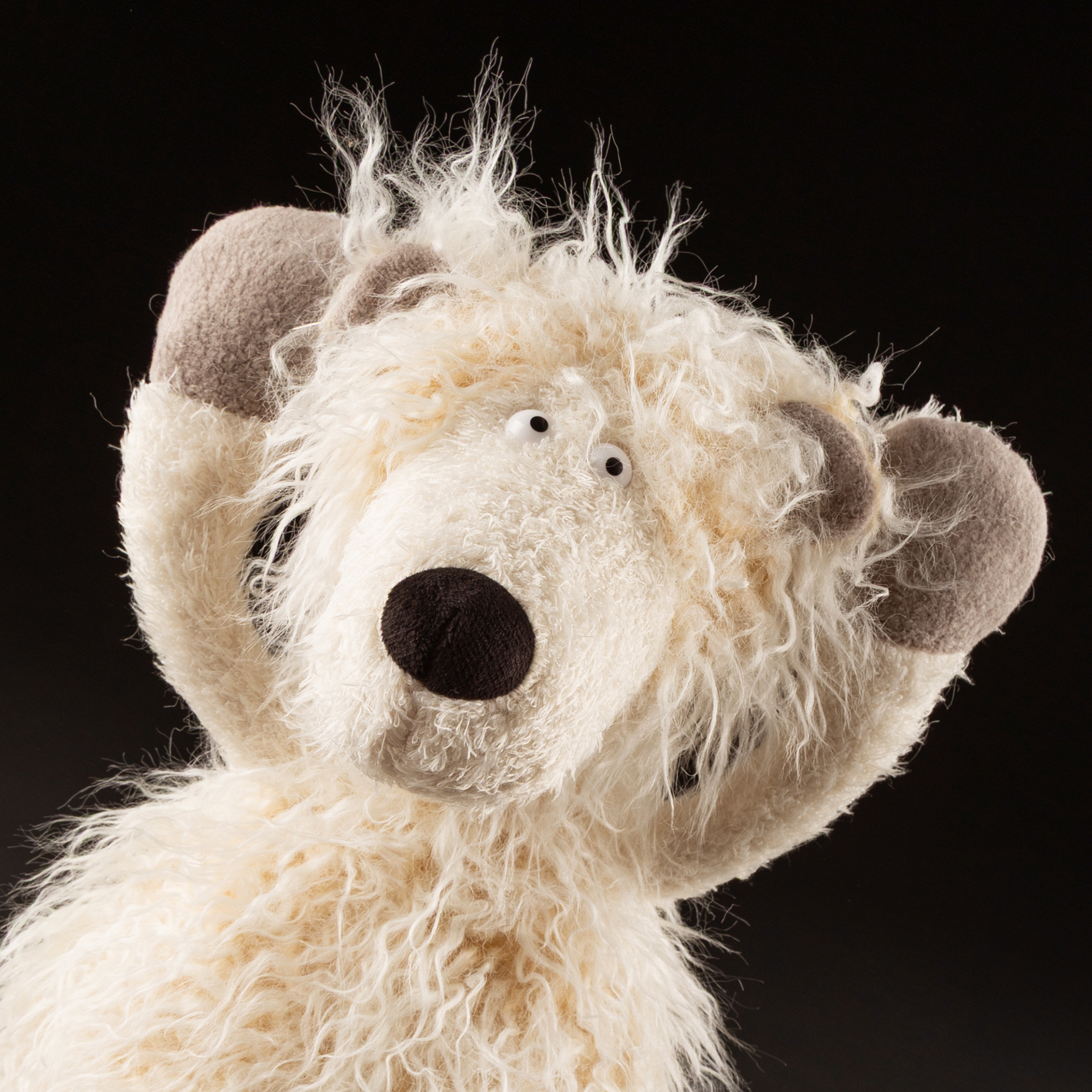 Soft toy polar bear Iky Piky, Beasts collection