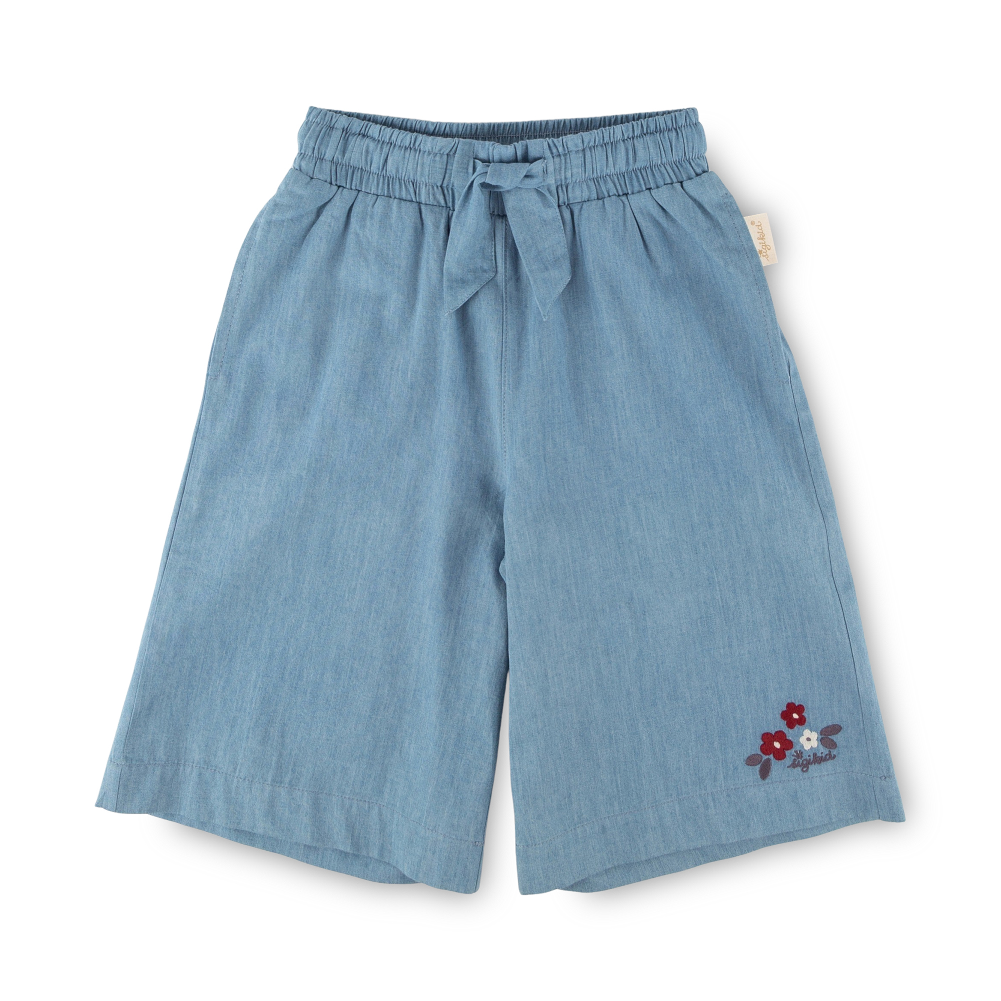 Kinder Chambray-Culotte Blümchen, hellblau, Funny Dog Kinder Chambray-Culotte Blümchen, hellblau, Funny Dog