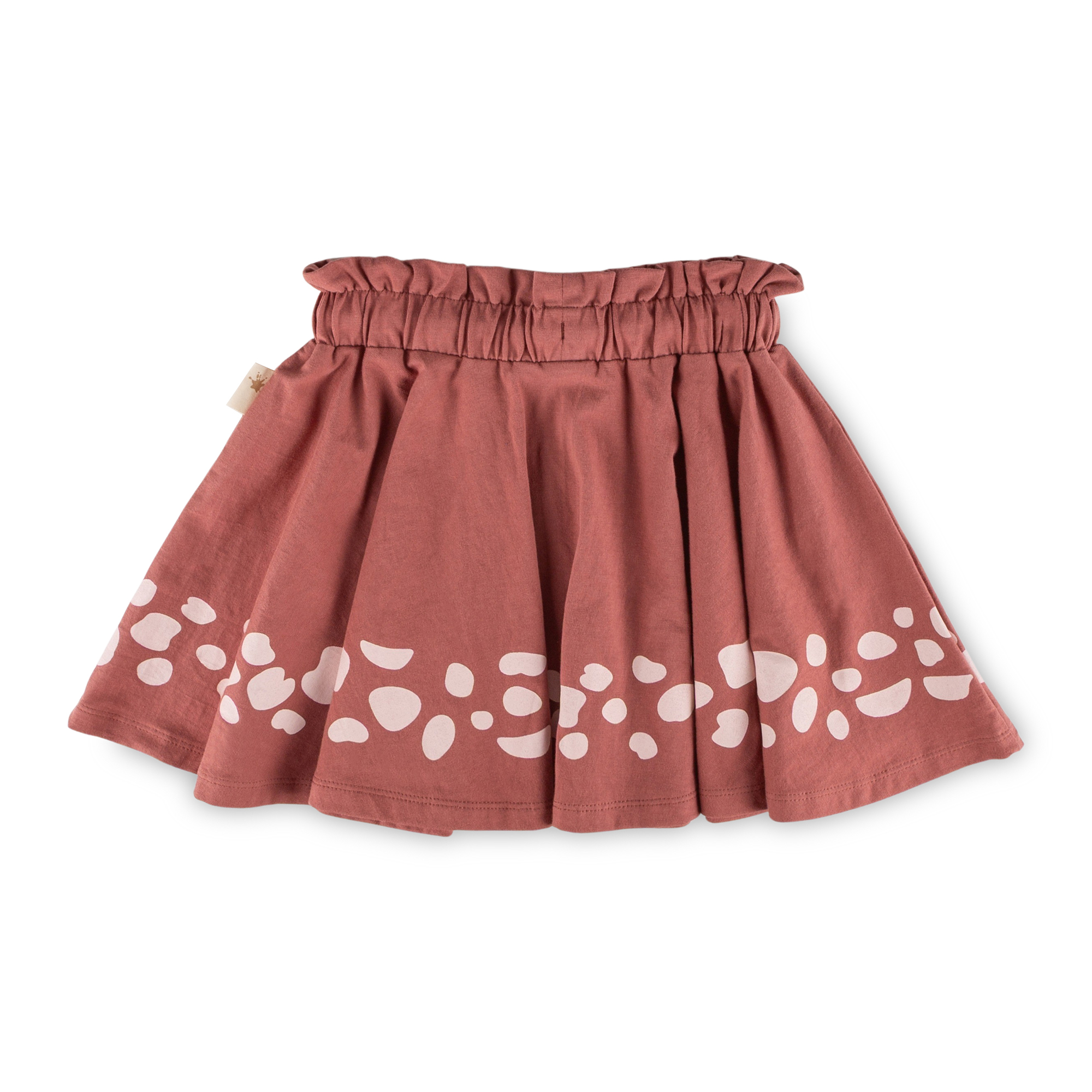 Kinder Sommer Rock mit rosa Prints Savanne, rotbraun