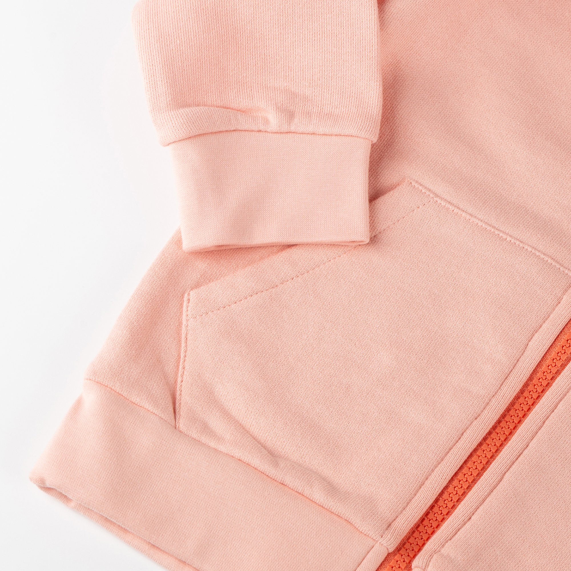 Kinder Sweatjacke mit Vogel Motiv und Kängurutasche, rosa