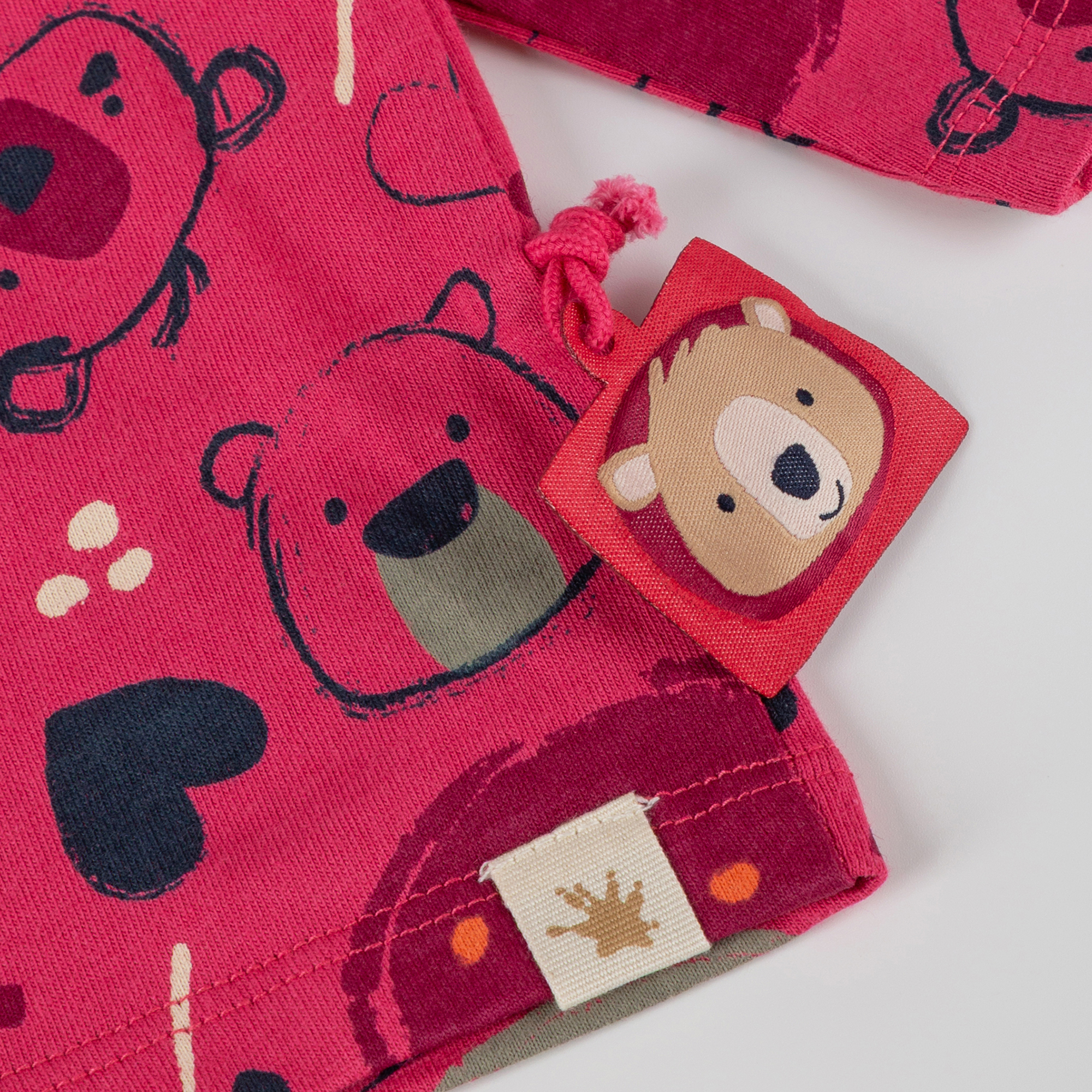 Baby Langarmshirt Bärchen Fancy Forest Print, pink Baby Langarmshirt Bärchen Fancy Forest Print, pink