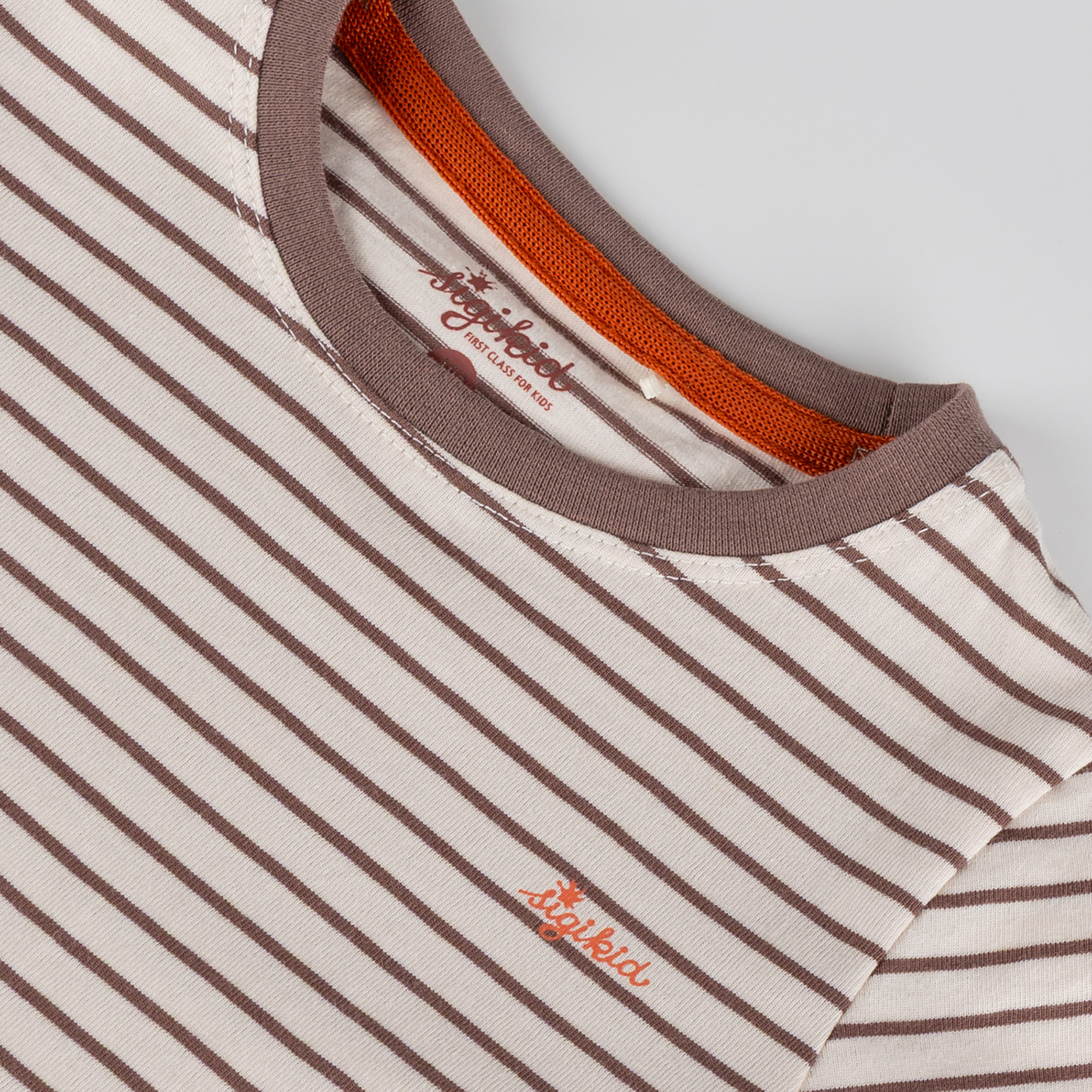 Kinder Ringelkleid Giraffe, braun/weiß