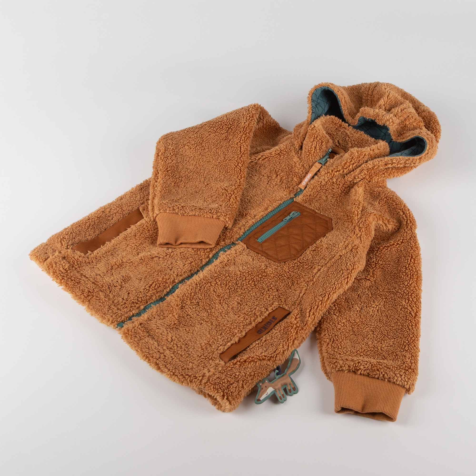 KinderTeddyjacke Wild Fox, hellbraun