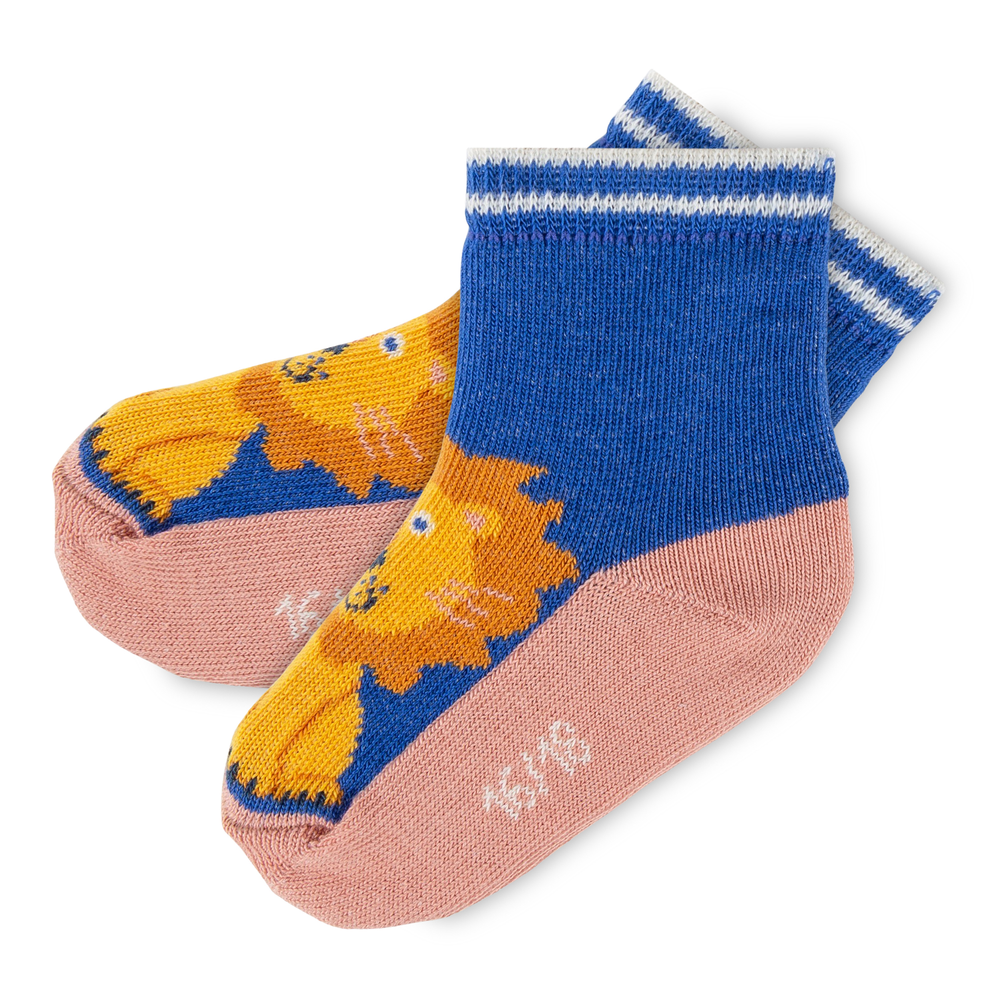 Baby 3 er Sockenset Löwe & Tiger