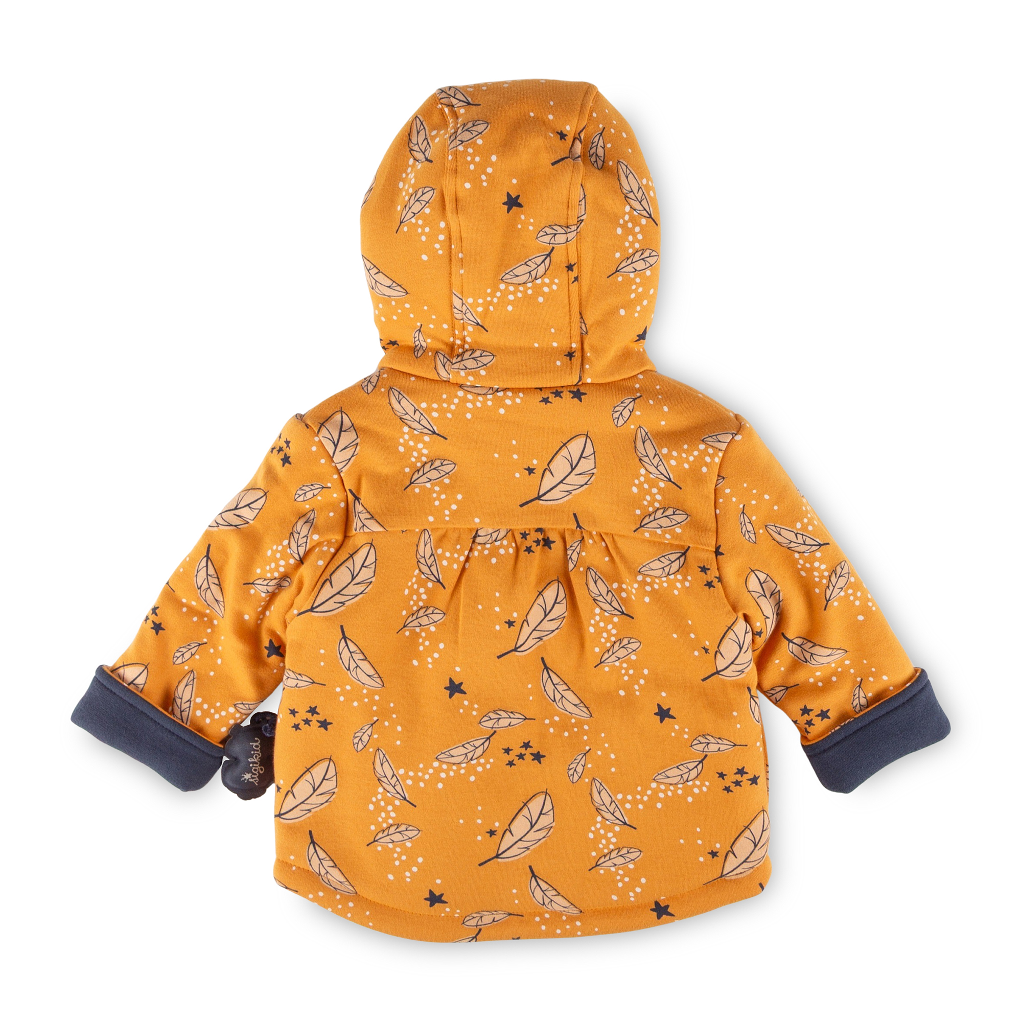 Baby Wendejacke wattiert Magic Owl, dunkelblau oder gelb
