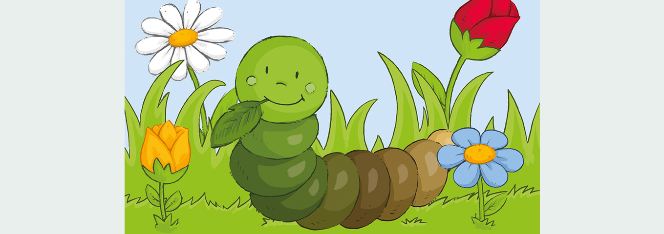 Die kleine Raupe Flups