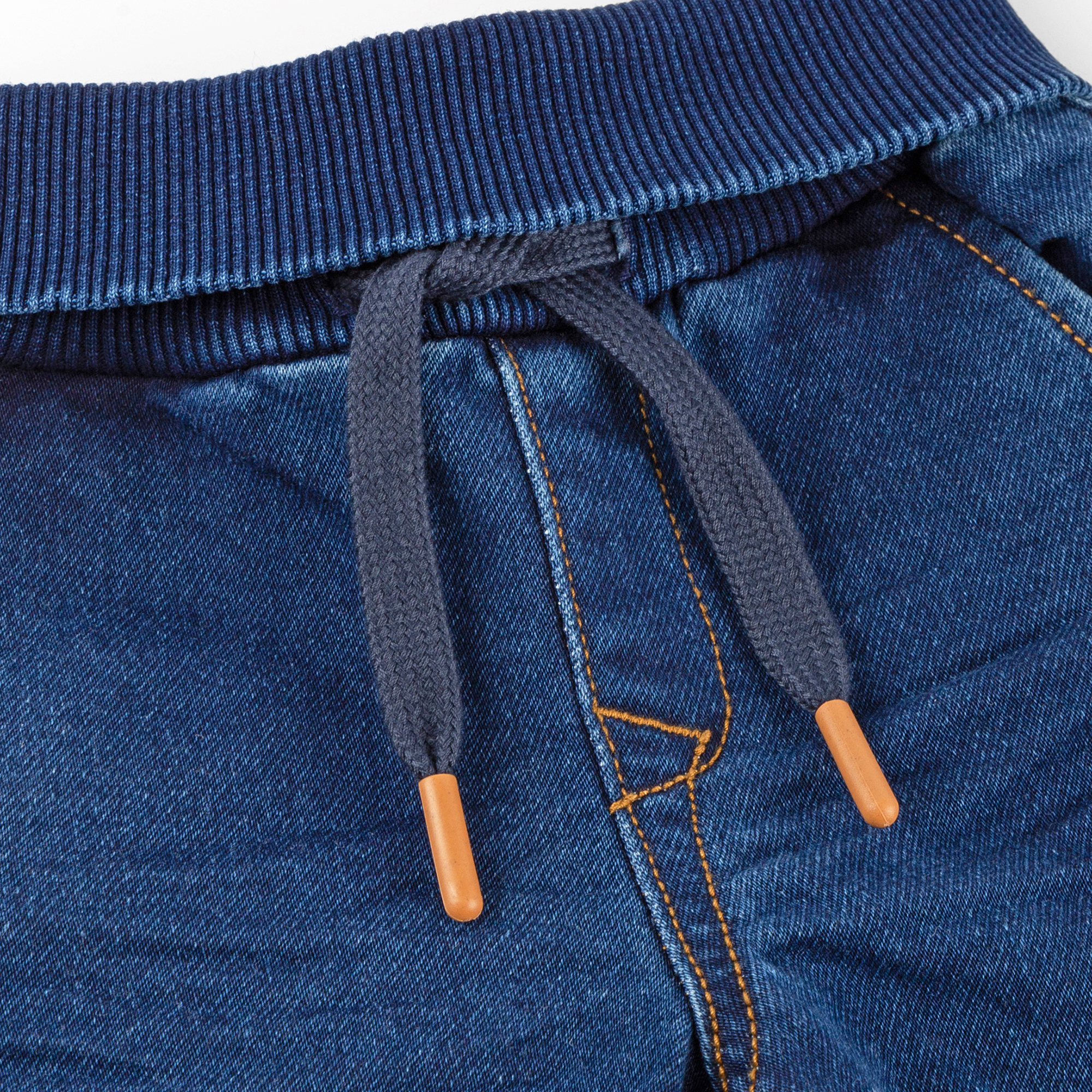 Babyjeans aus Sweat Denim, dunkelblau Babyjeans aus Sweat Denim, dunkelblau
