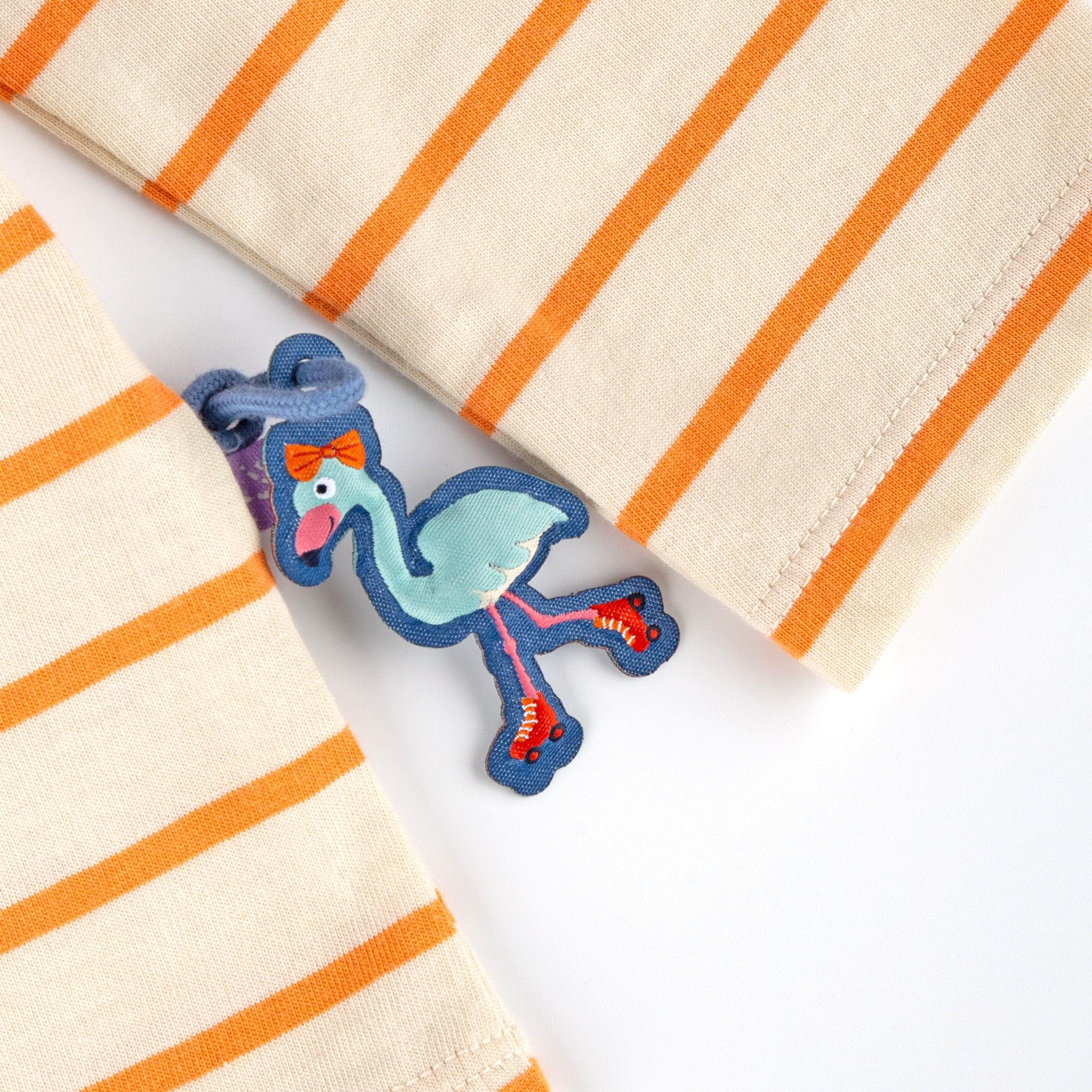 Kinder Ringel Langarmshirt, orange-weiß Kinder Ringel Langarmshirt, orange-weiß