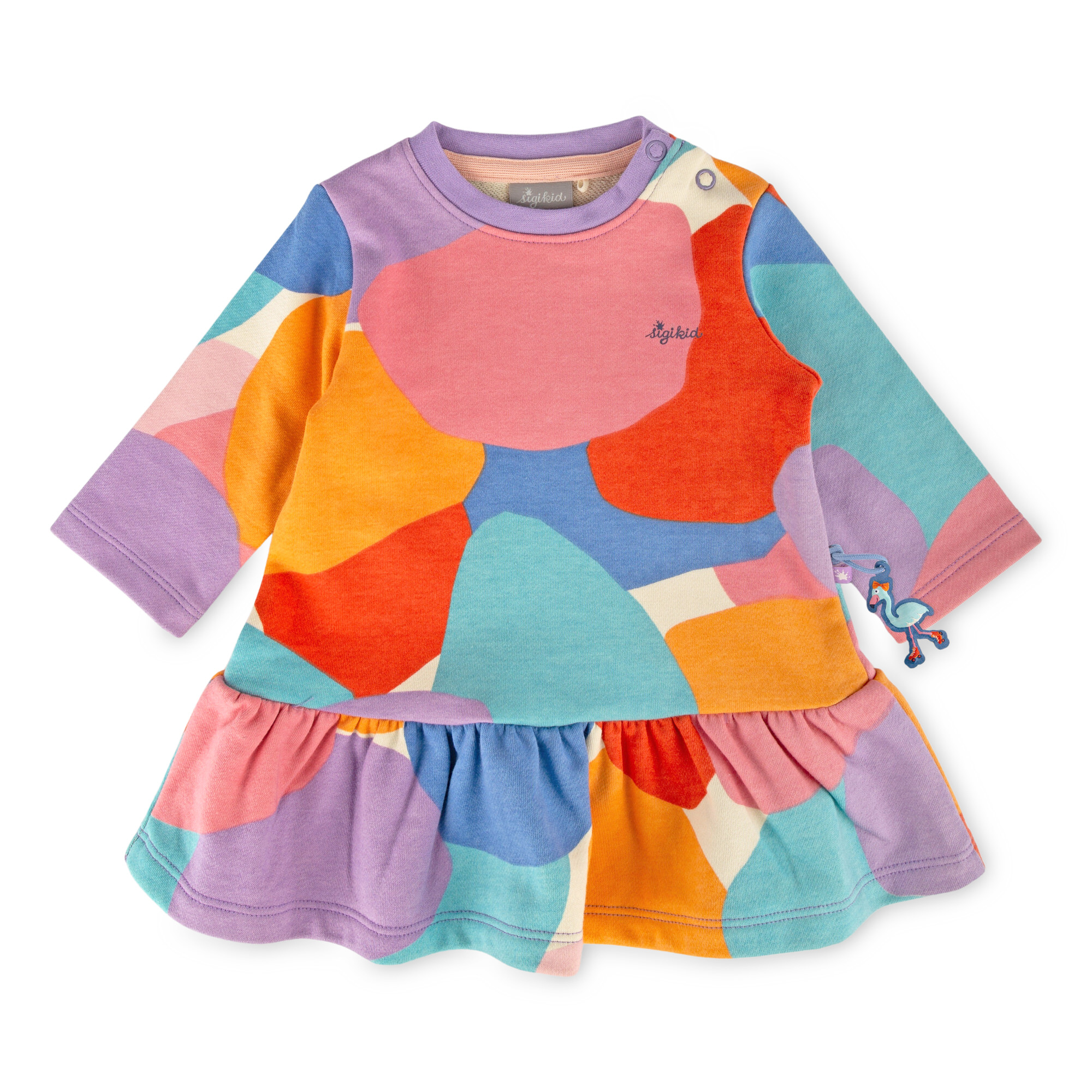 Baby Sweatkleid Wild Flamingo