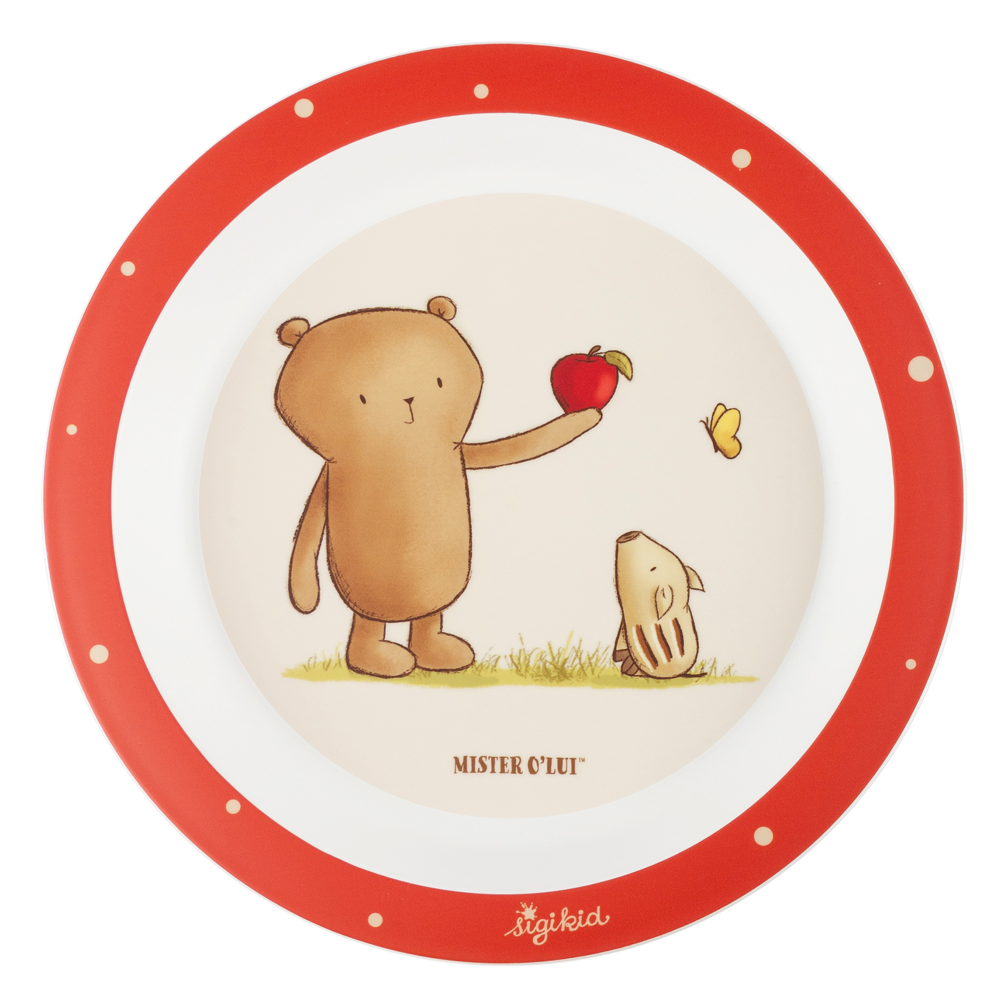 Kinder Geschirr-Set Mister O'Lui Biberbär, rPET Kinder Geschirr-Set Mister O'Lui Biberbär, rPET