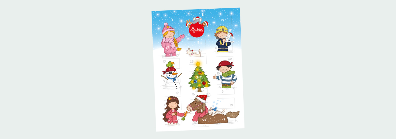 Bilder-Adventskalender zum Selberbasteln