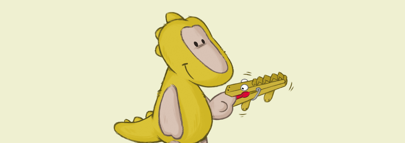 Krokodile aus Wäscheklammern