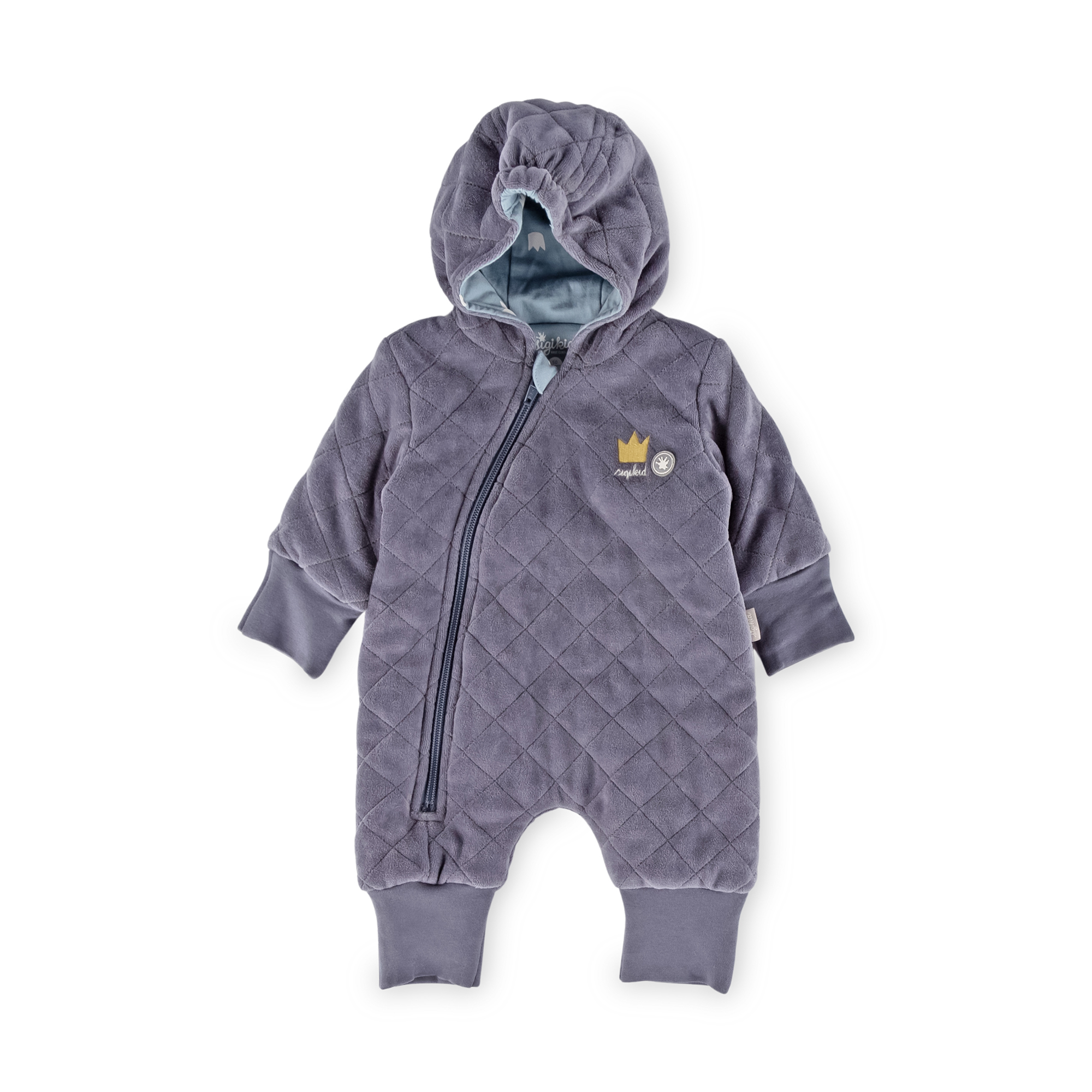 Baby Nicki Overall Krönchen Bär, dunkelgrau Baby Nicki Overall Krönchen Bär, dunkelgrau