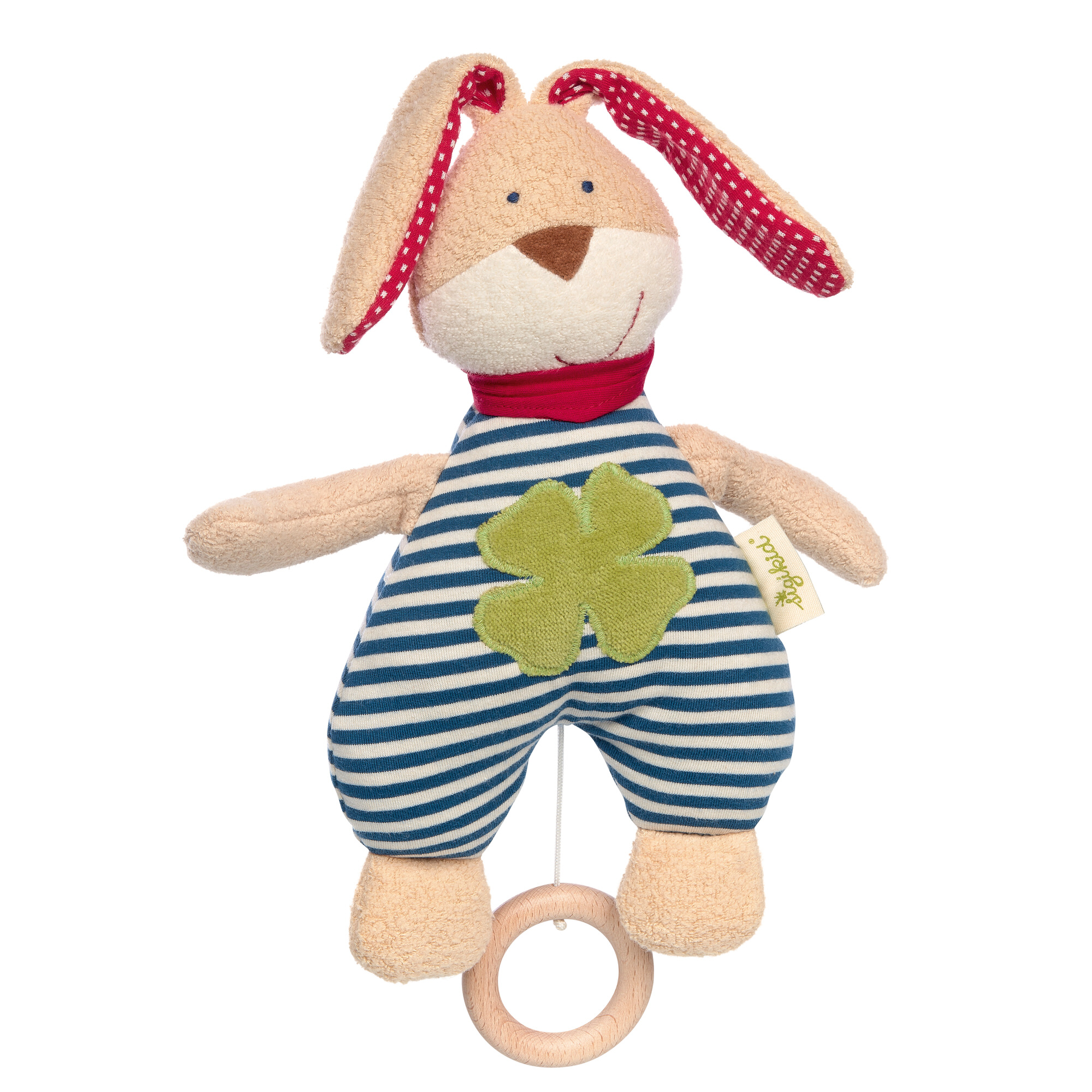 Musical soft toy rabbit, organic