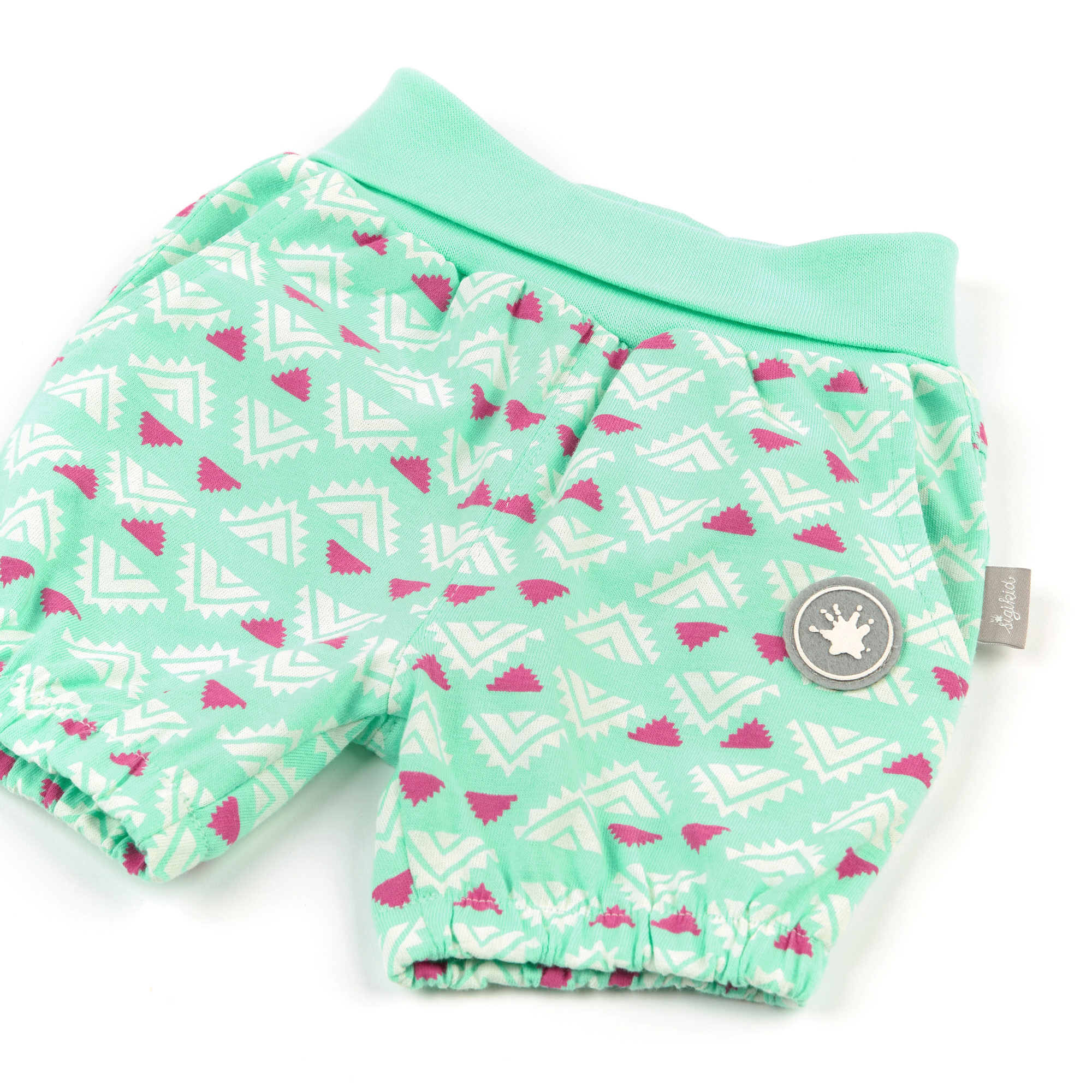 Mintgrüne Baby-Shorts mit Softbund Mintgrüne Baby-Shorts mit Softbund
