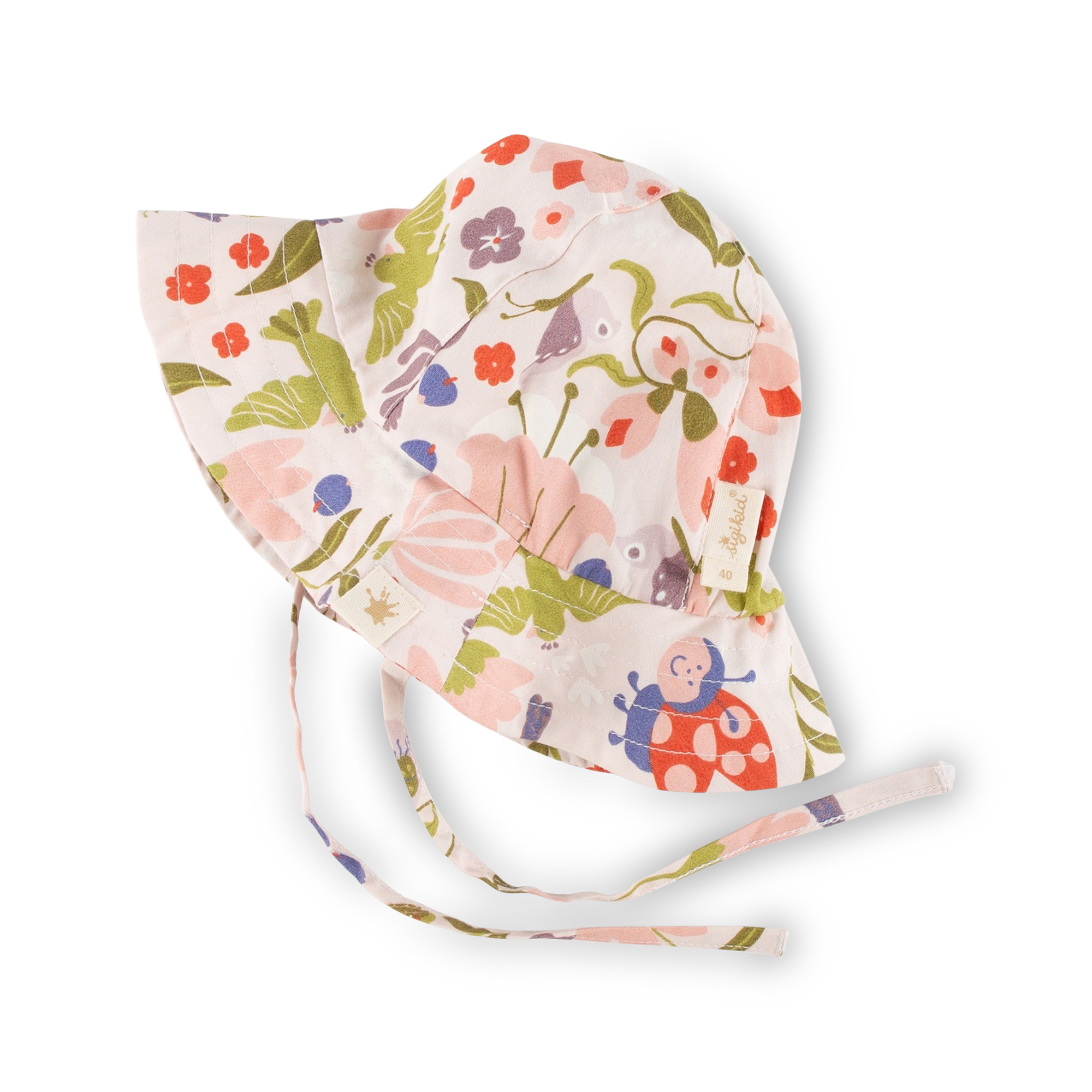 Baby Sonnenhut Marienkäfer mit Blumenprint Baby Sonnenhut Marienkäfer mit Blumenprint