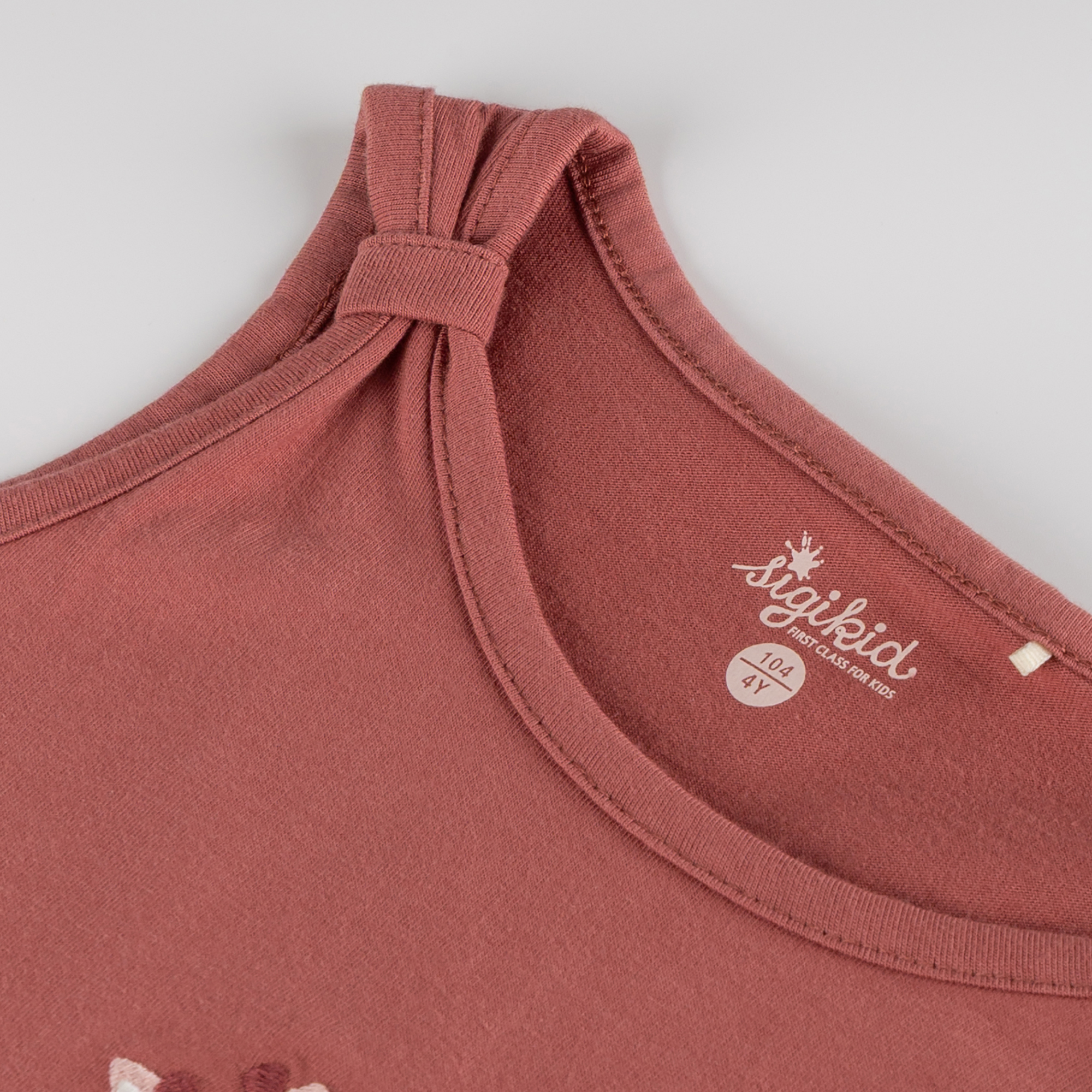 Kinder Sommer Top Giraffe, rotbraun