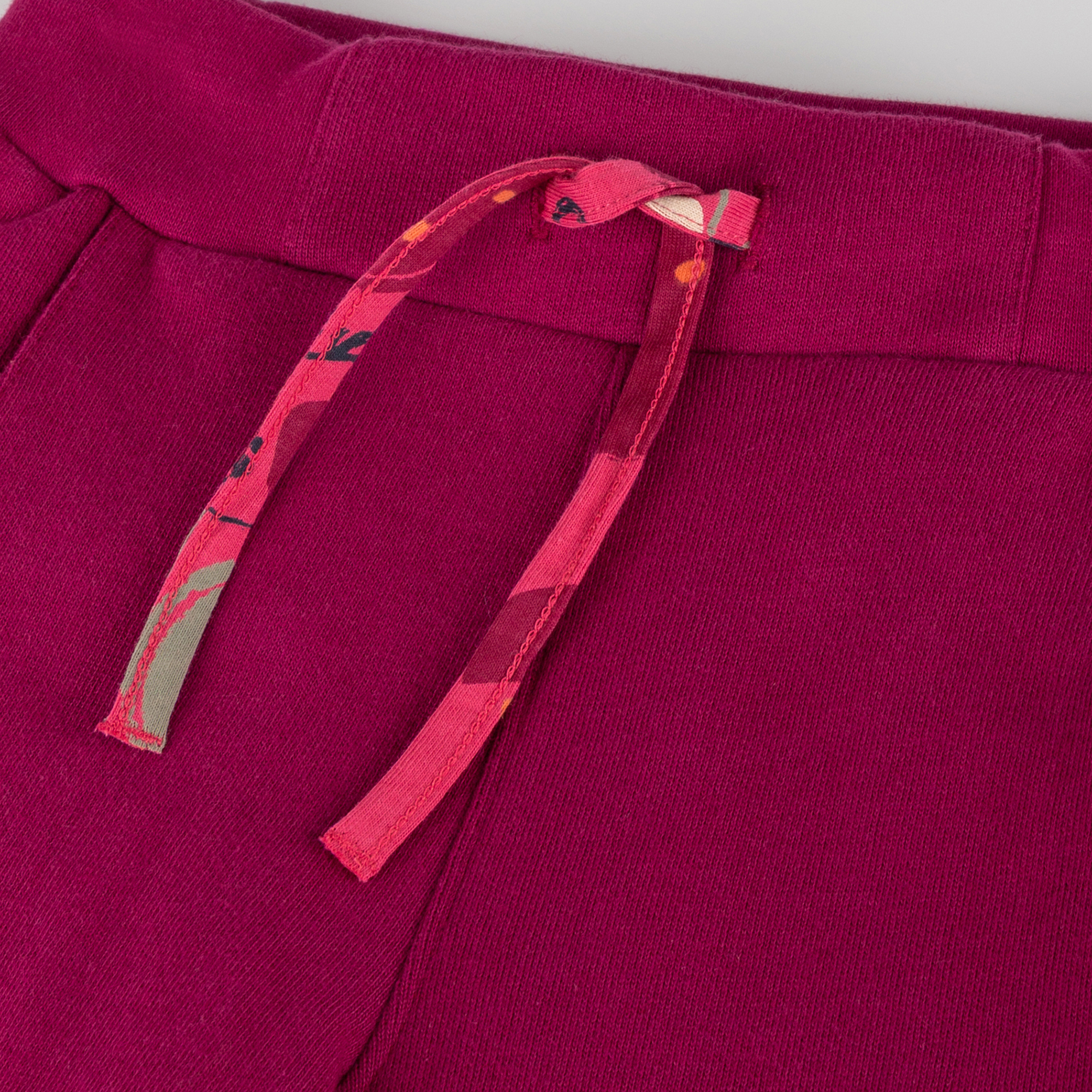 Kinder Sweatleggings Fancy Forest, dunkelpink