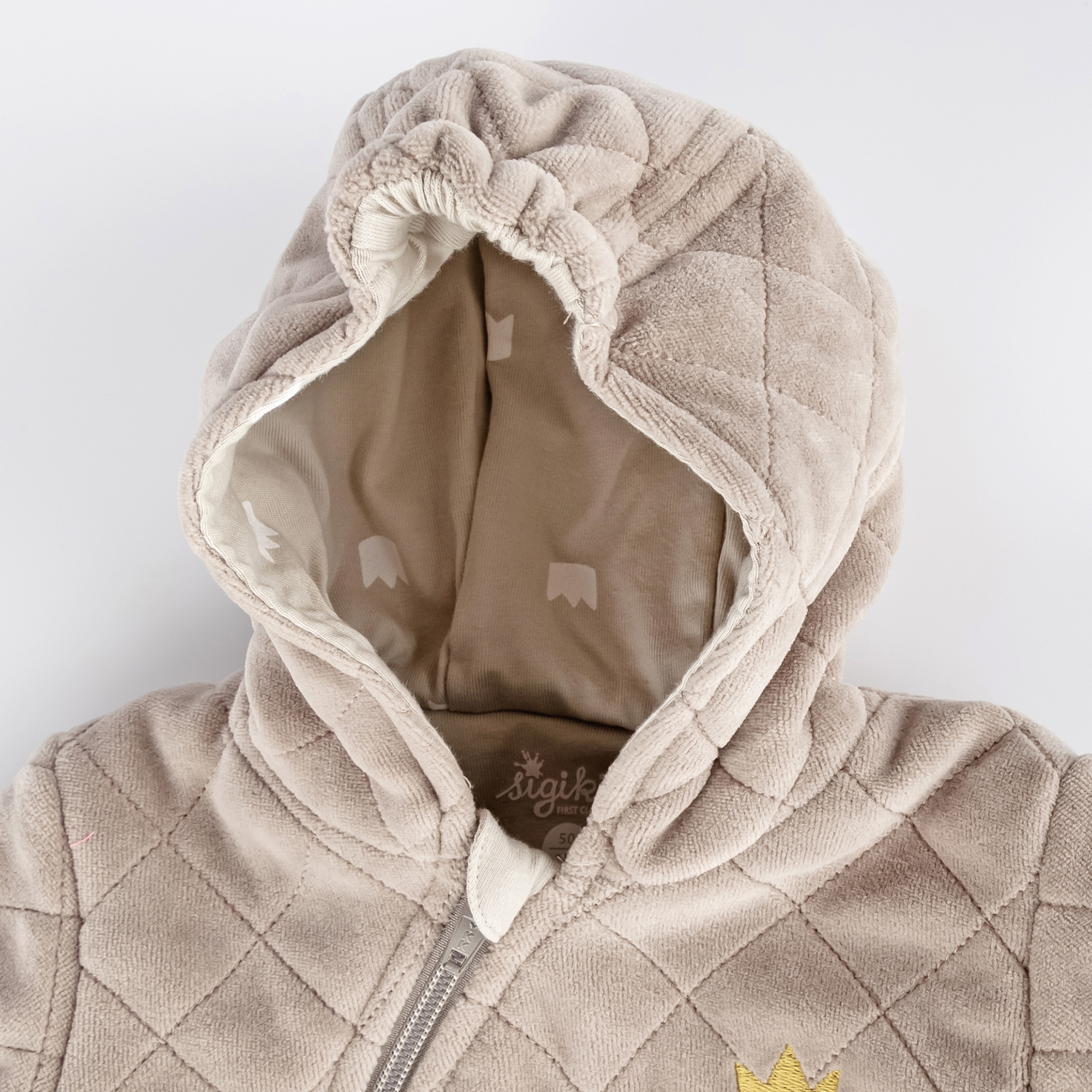 Baby Nicki Overall Krönchen Bär, beige Baby Nicki Overall Krönchen Bär, beige